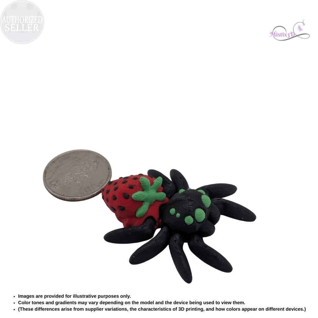 Strawberry Spider Articulated Fidget