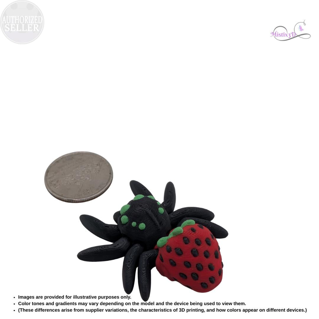 Strawberry Spider Articulated Fidget