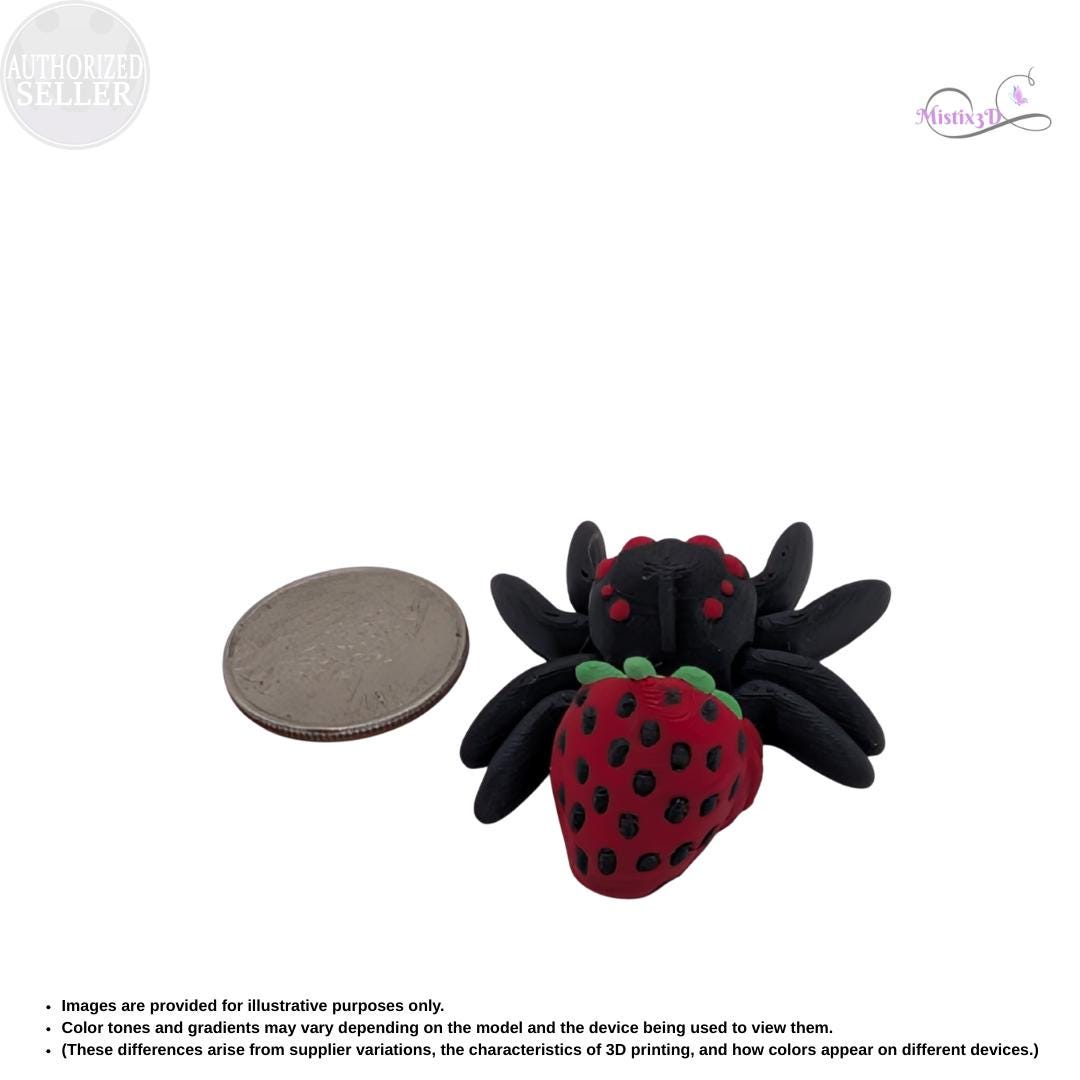 Strawberry Spider Articulated Fidget