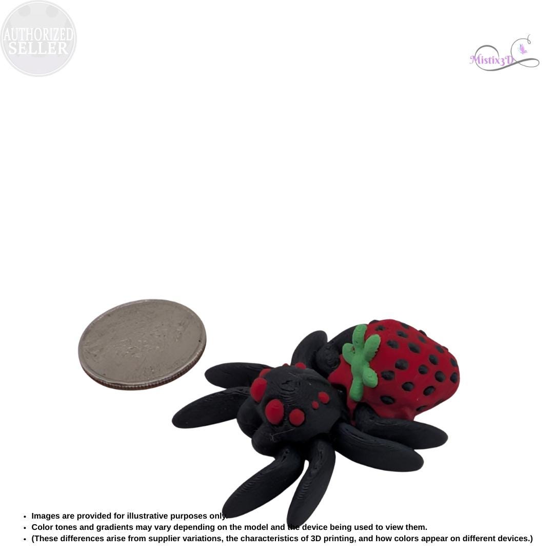 Strawberry Spider Articulated Fidget