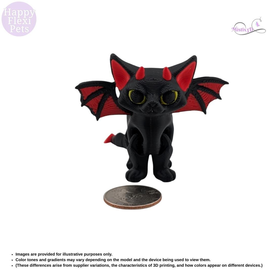 Angel / Devil Kitty 3D Printed – Authorized Seller of Happy Flexi Pets