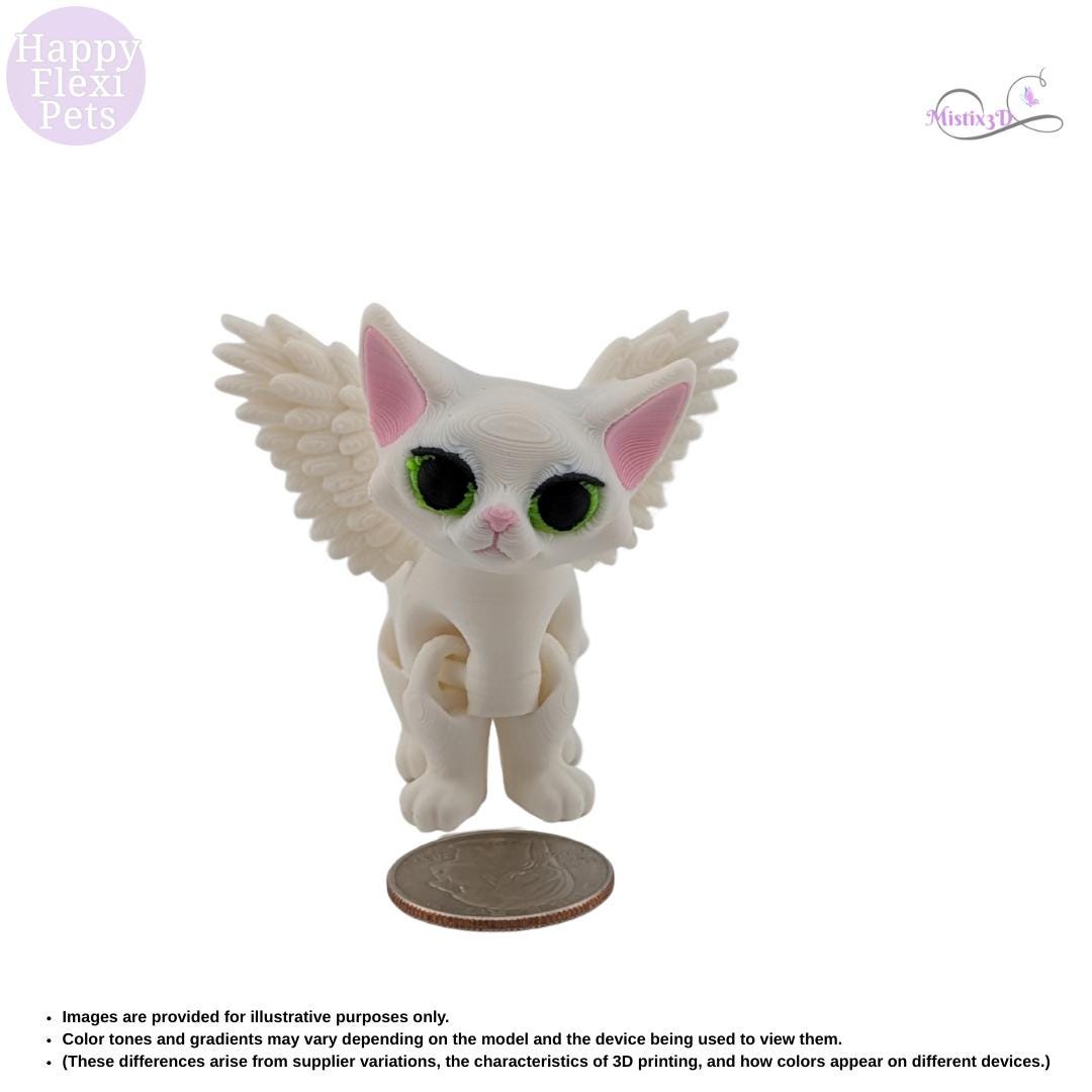 Angel / Devil Kitty 3D Printed – Authorized Seller of Happy Flexi Pets