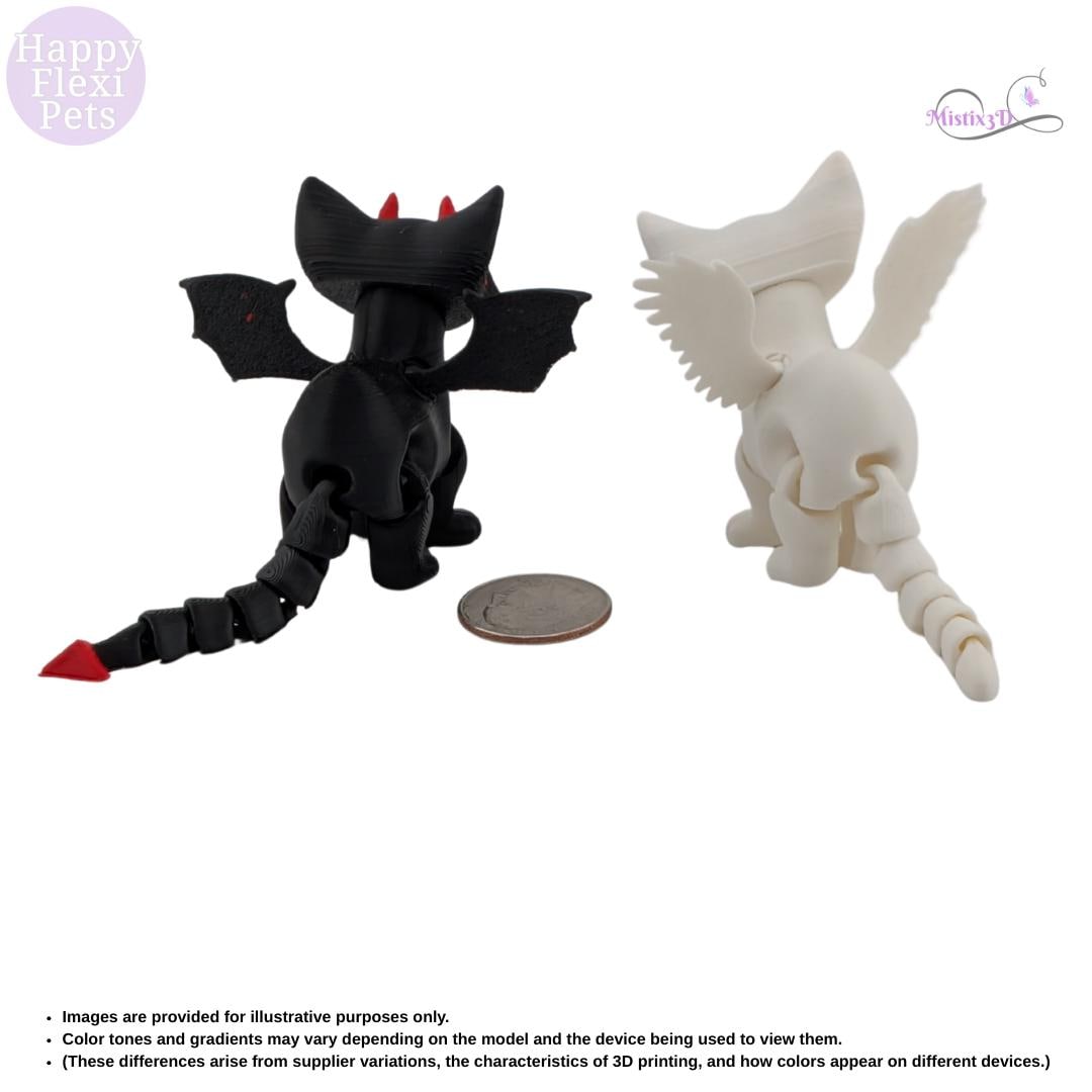 Angel / Devil Kitty 3D Printed – Authorized Seller of Happy Flexi Pets