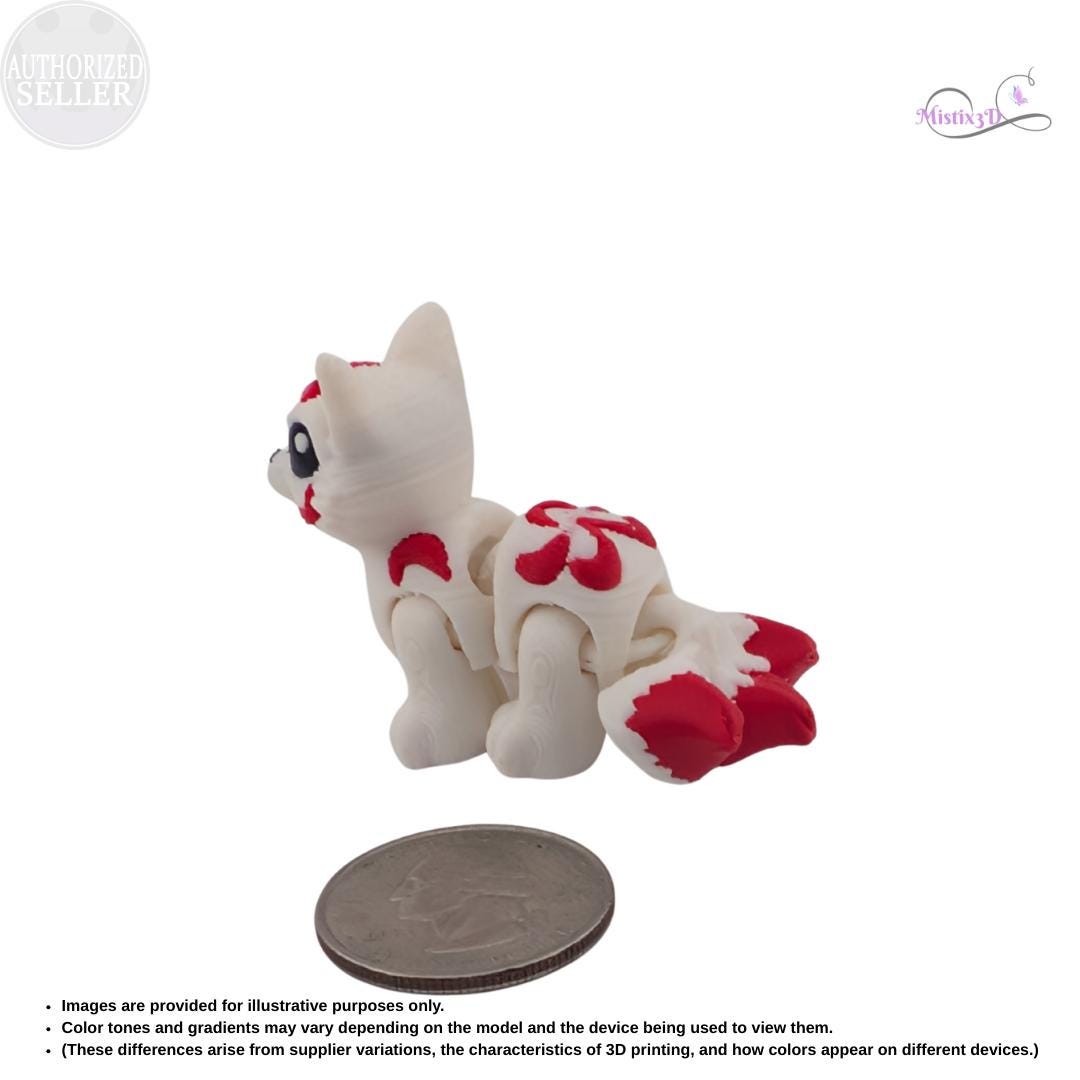 Kitsune Hatchling | 3d printed | Authorized Seller Cinderwing