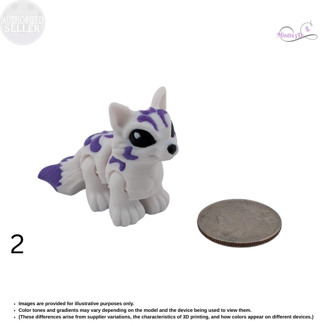 Kitsune Hatchling | 3d printed | Authorized Seller Cinderwing