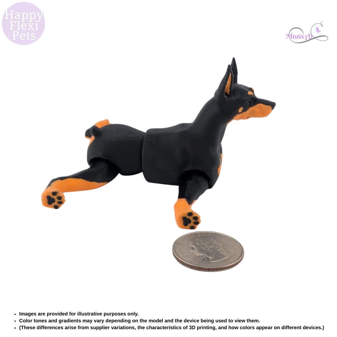 Doberman - 3D Printed – Authorized Seller of Happy Flexi Pets