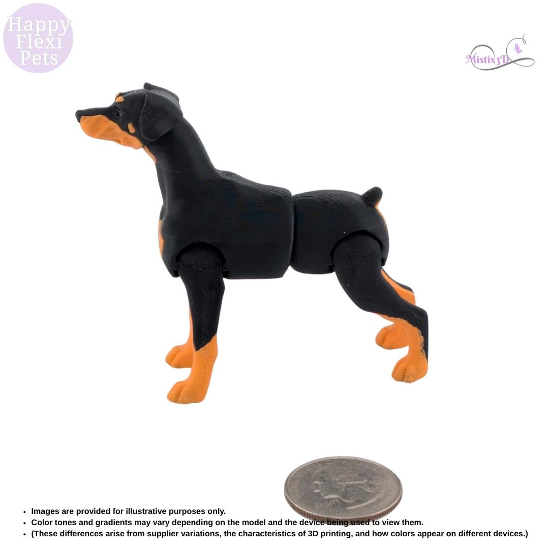 Doberman - 3D Printed – Authorized Seller of Happy Flexi Pets