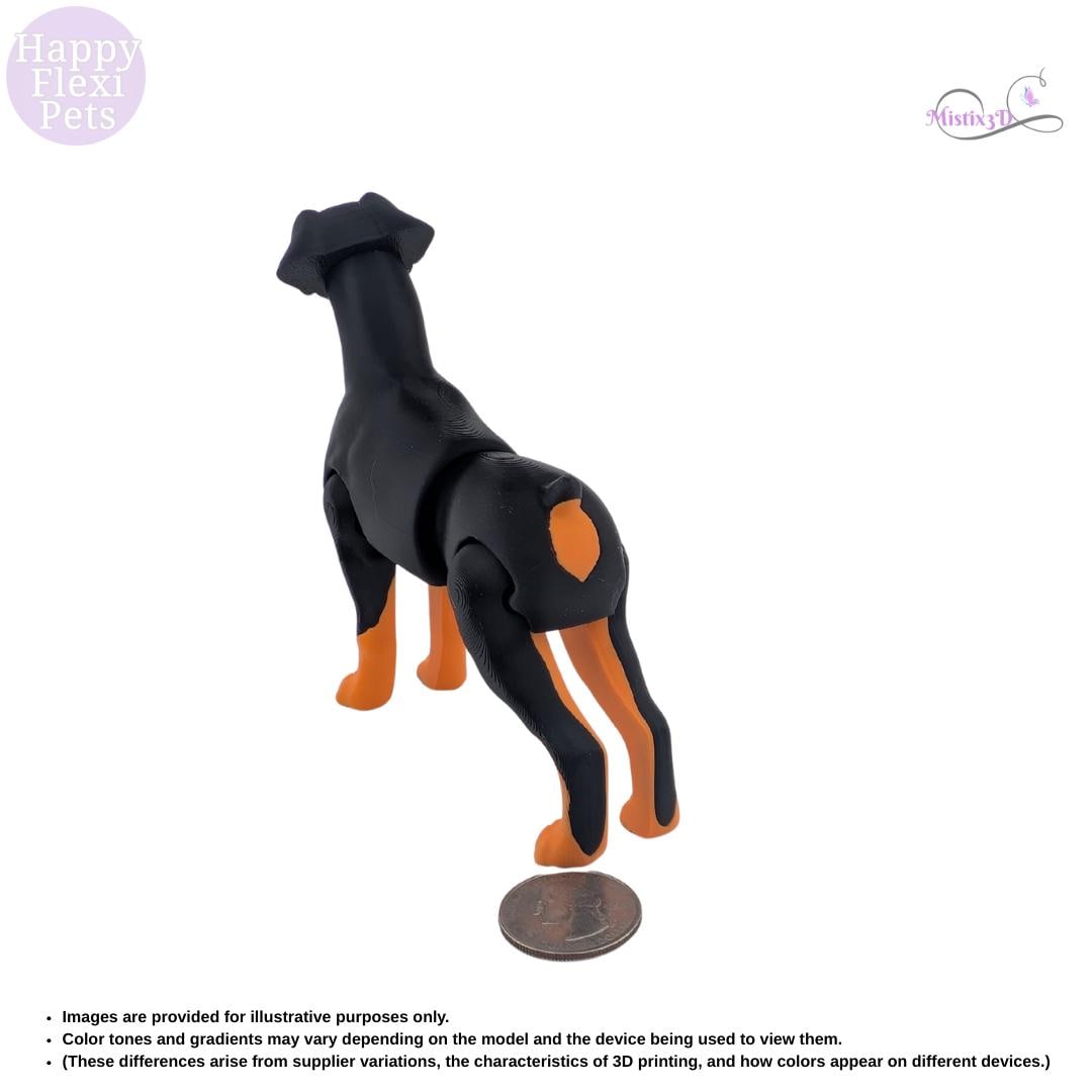 Doberman - 3D Printed – Authorized Seller of Happy Flexi Pets