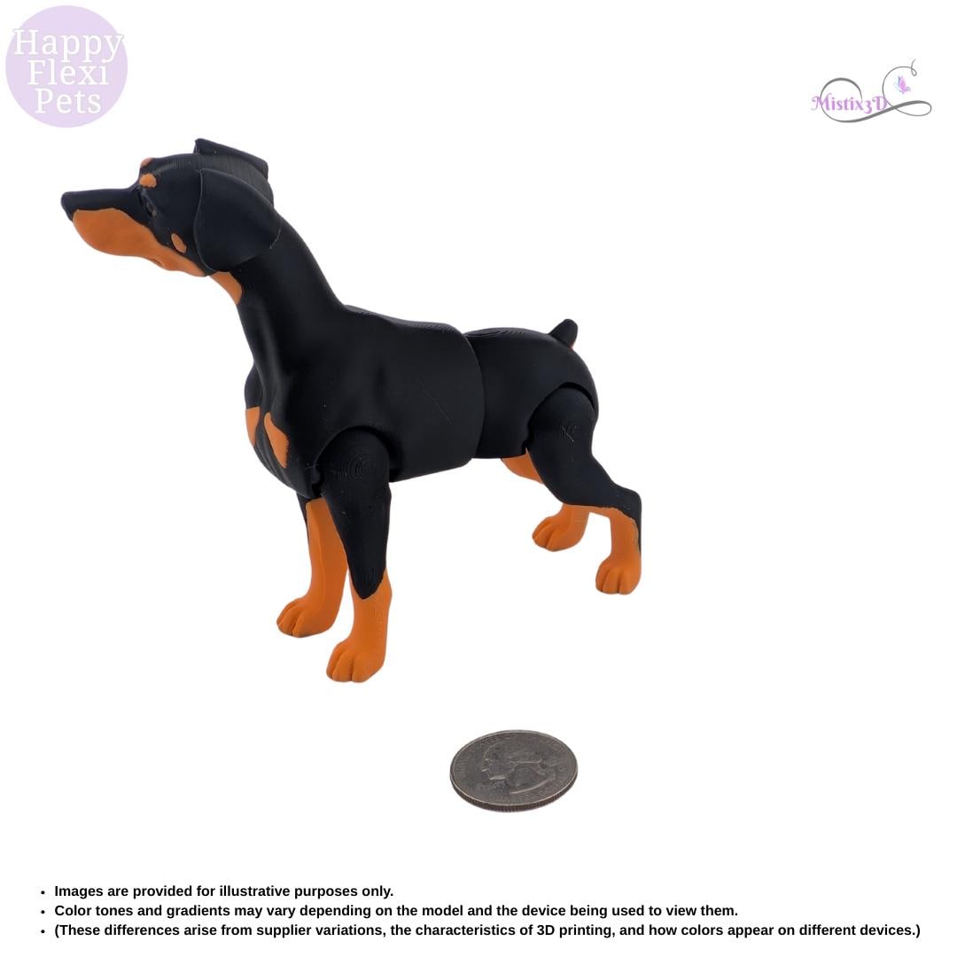 Doberman - 3D Printed – Authorized Seller of Happy Flexi Pets