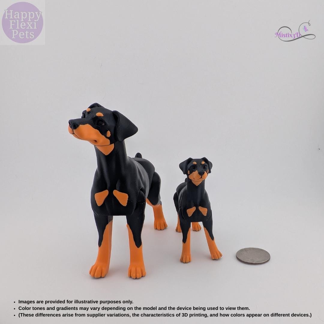 Doberman - 3D Printed – Authorized Seller of Happy Flexi Pets