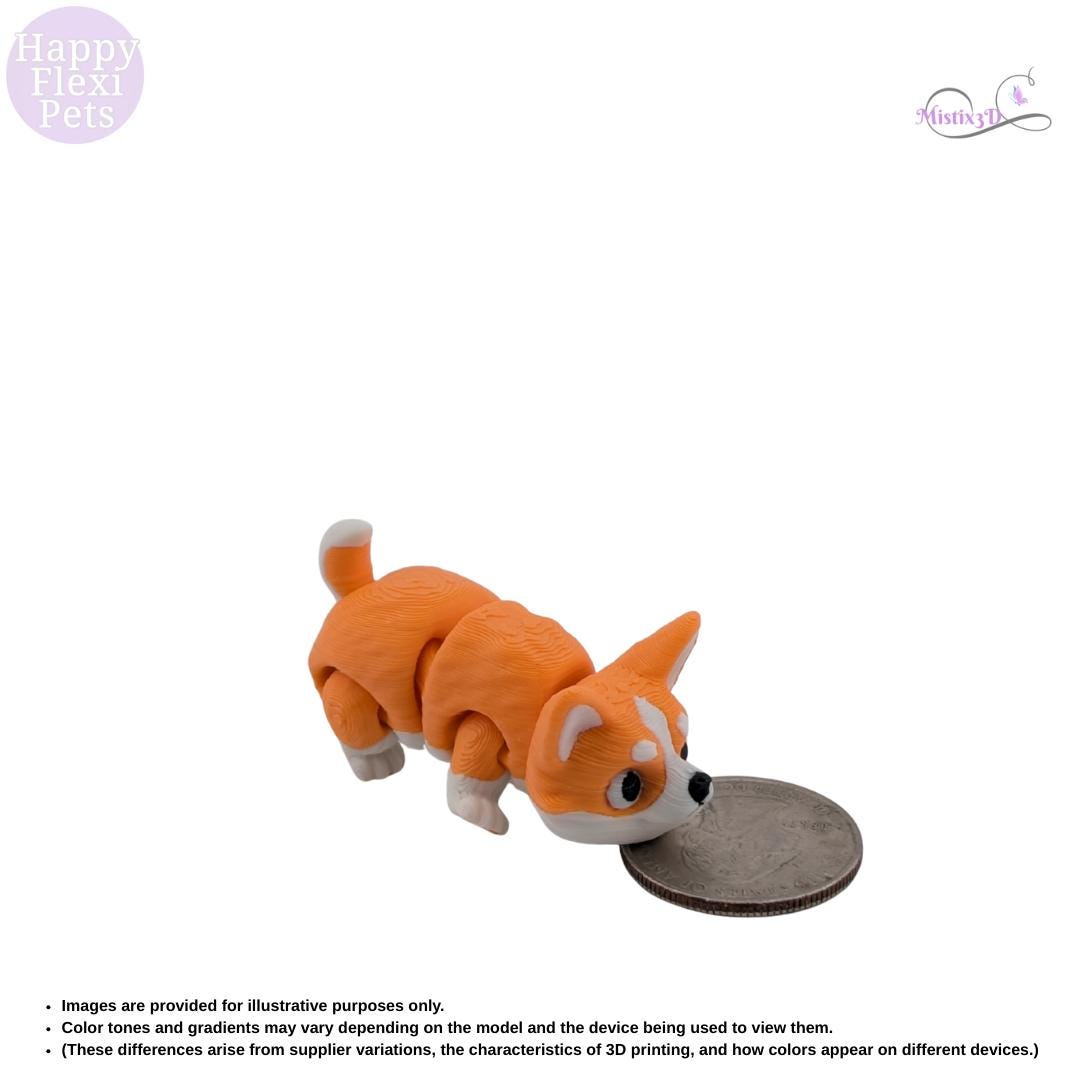 Mini Corgis-3D Printed – Authorized Seller of Happy Flexi Pets
