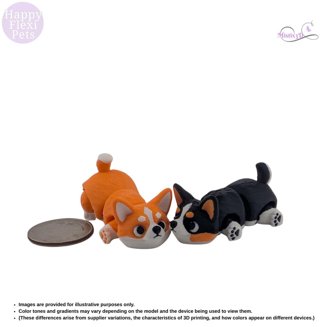 Mini Corgis-3D Printed – Authorized Seller of Happy Flexi Pets