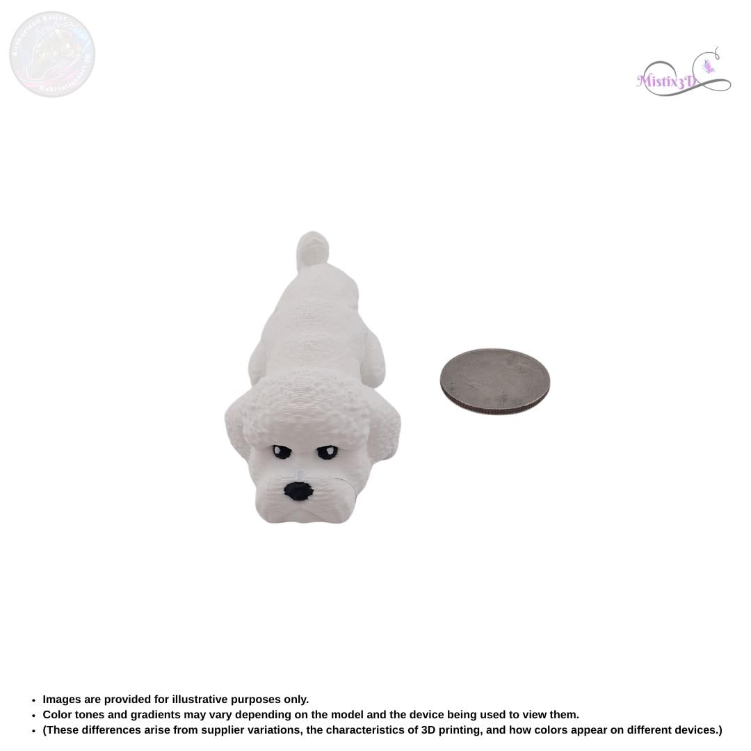 Bichon Frise 3D Printed Fidget – Authorized Seller of Kekreations