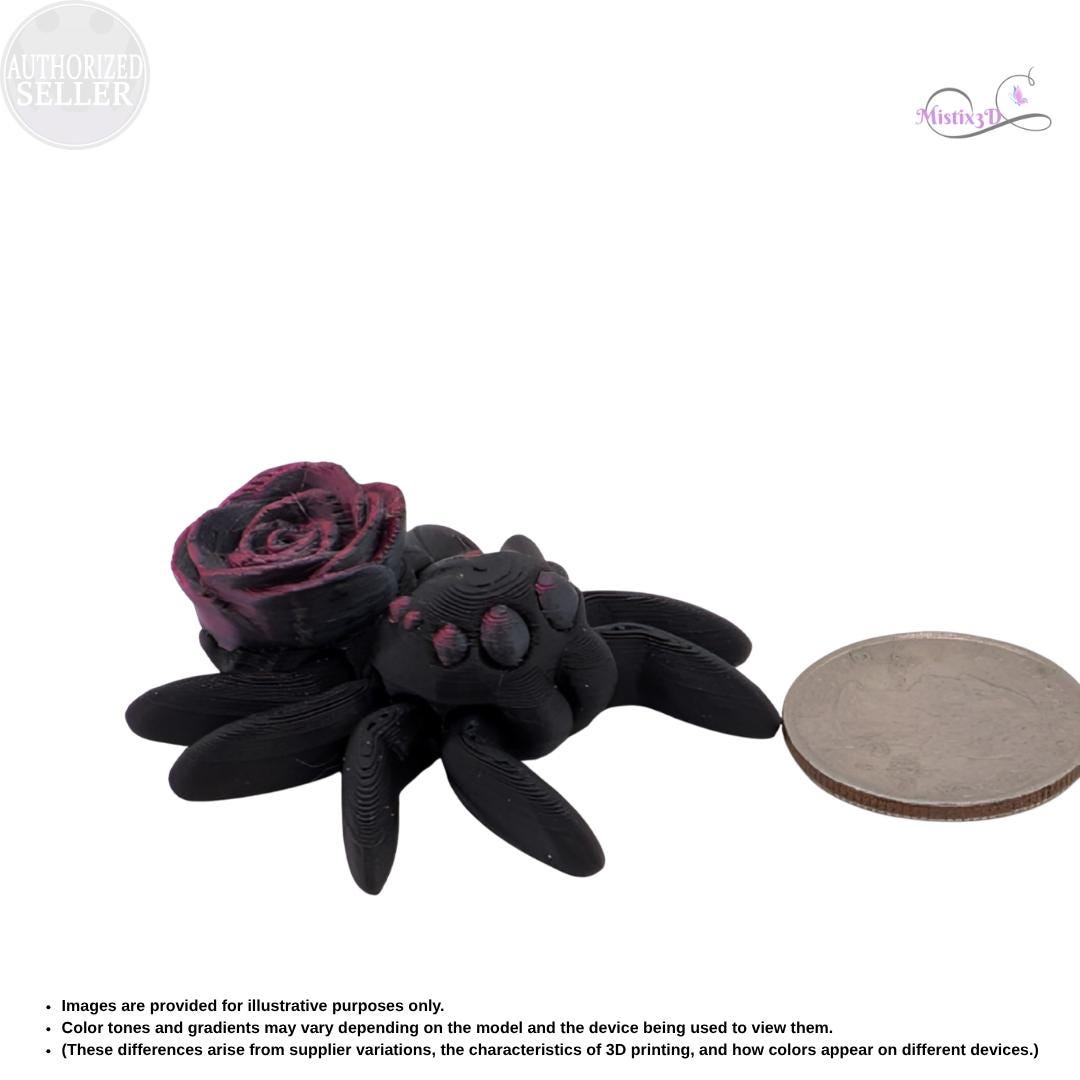 Articulated Goth Rose Spider 4.25 in 200% Articulated Goth Rose Spider 4.25 in 200%