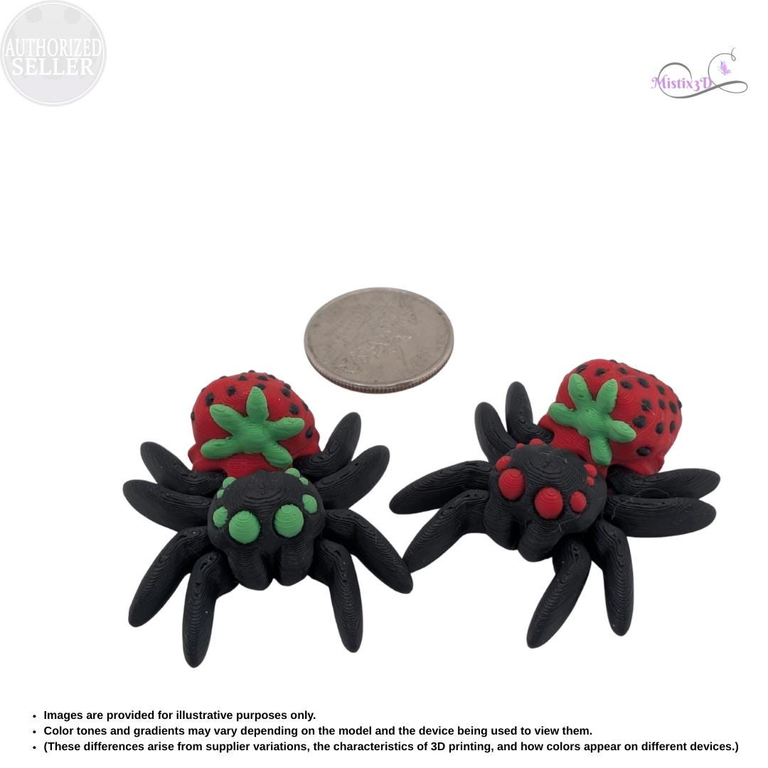 Strawberry Spider Articulated Fidget
