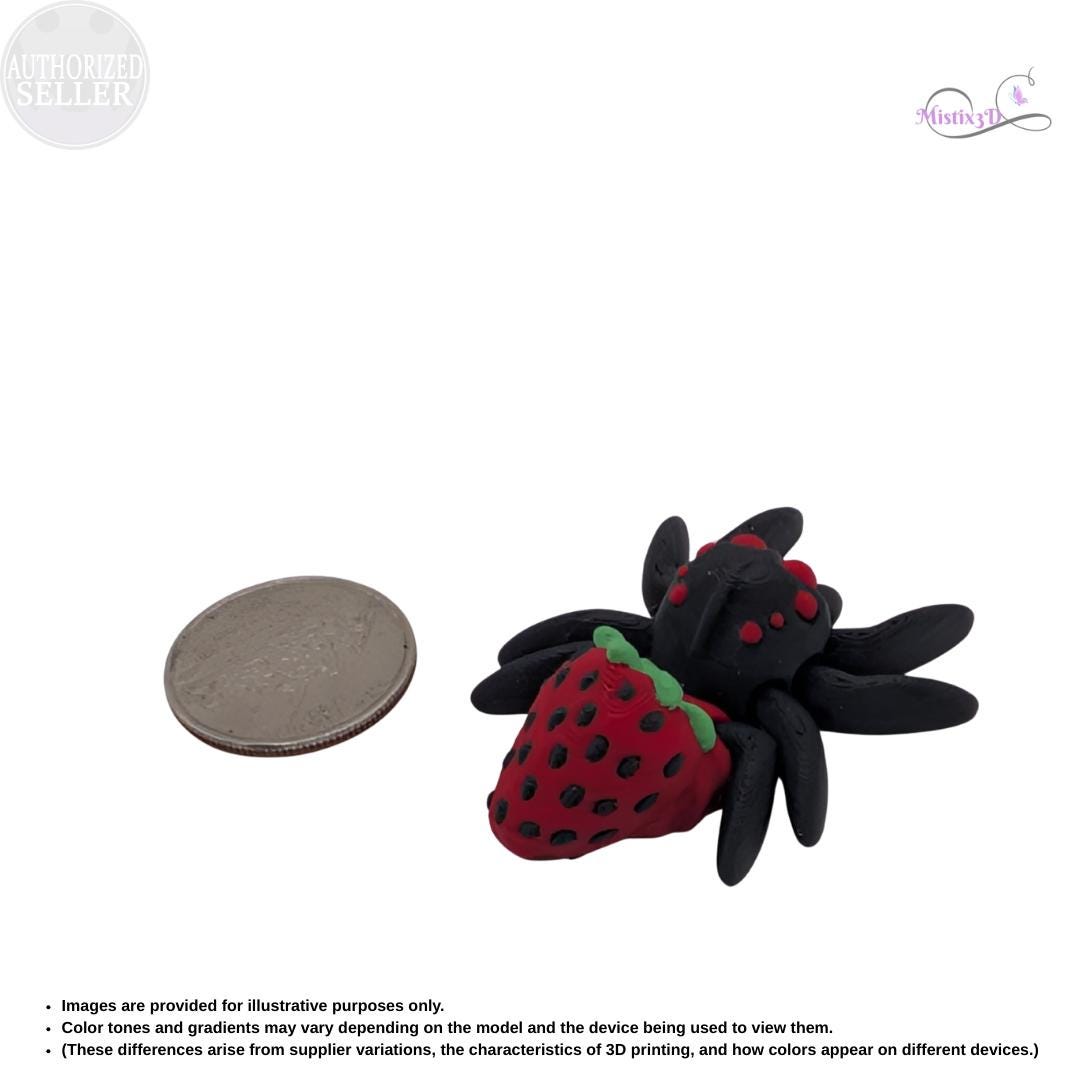 Strawberry Spider Articulated Fidget