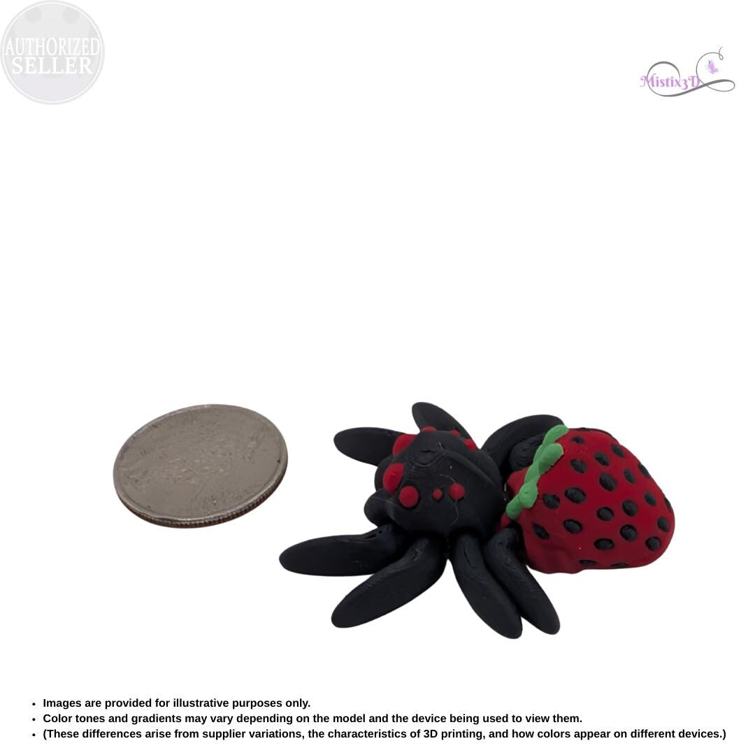 Strawberry Spider Articulated Fidget