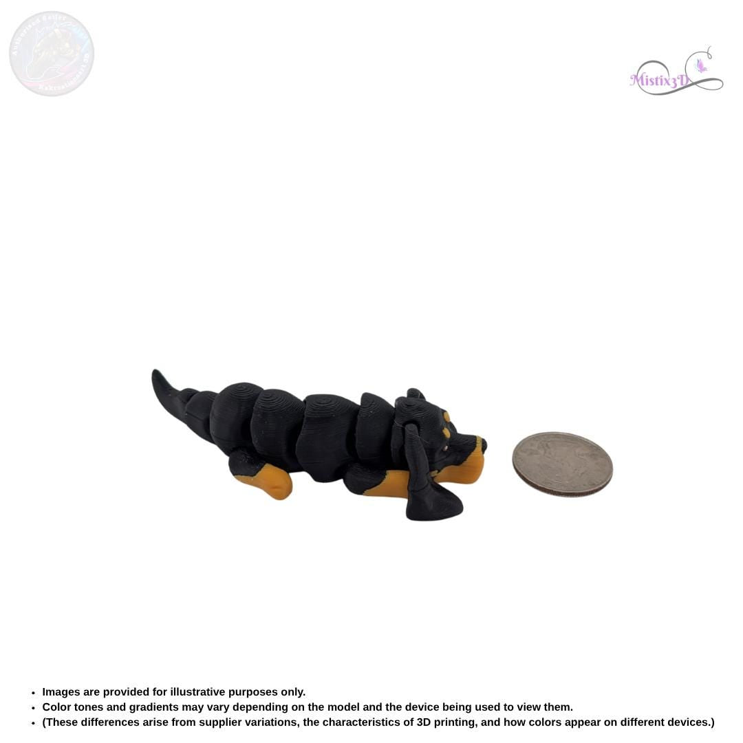 3D Printed Coonhound Figurine, Miniature Collectible Toy
