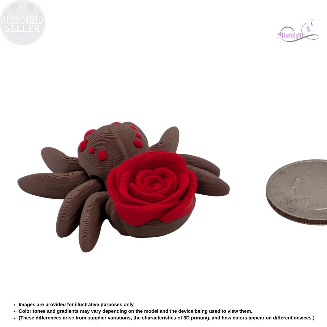 Articulated Rose Spider Fidget
