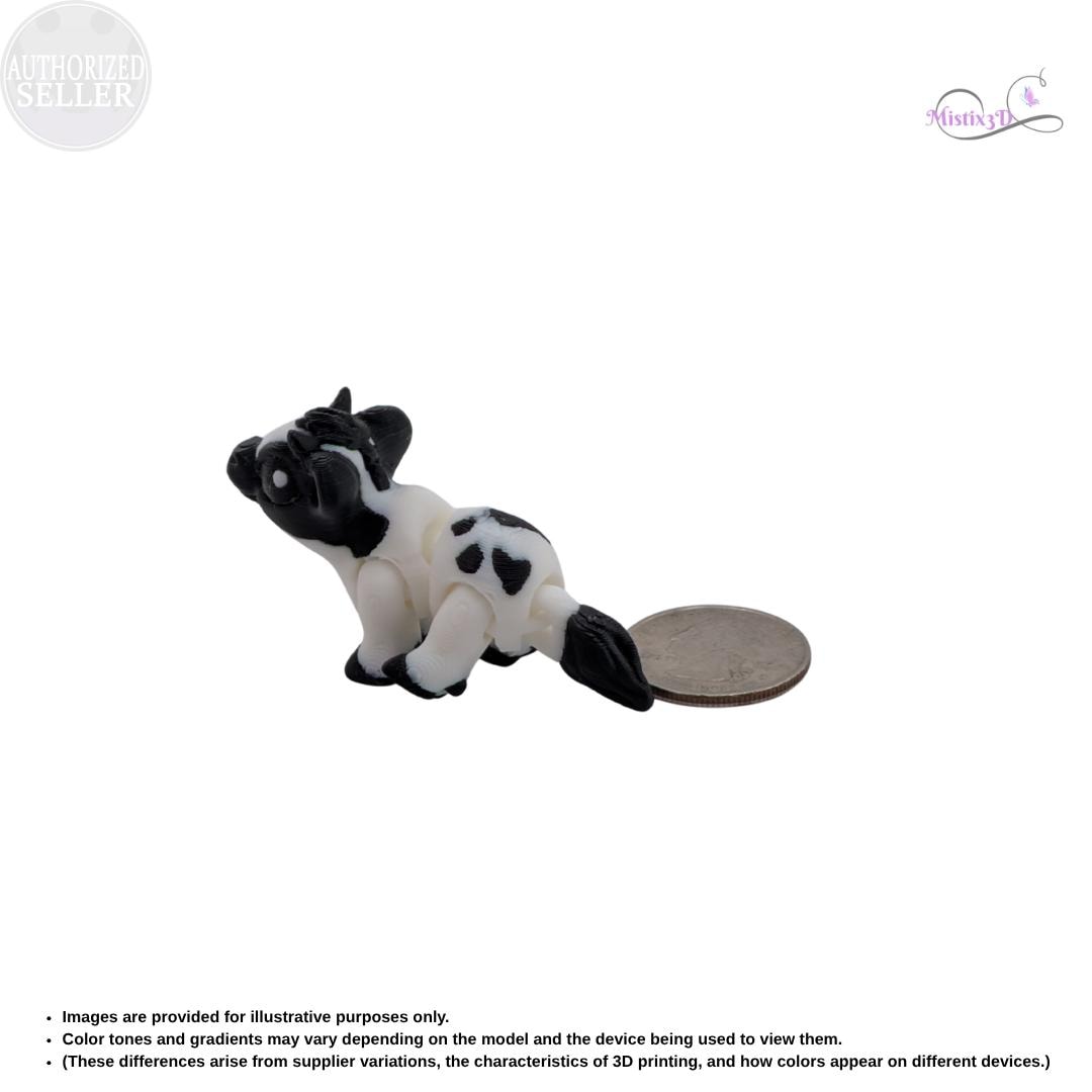 Articulated Cow Fidget Toy | 3d printed | Authorized Seller Cinderwing
