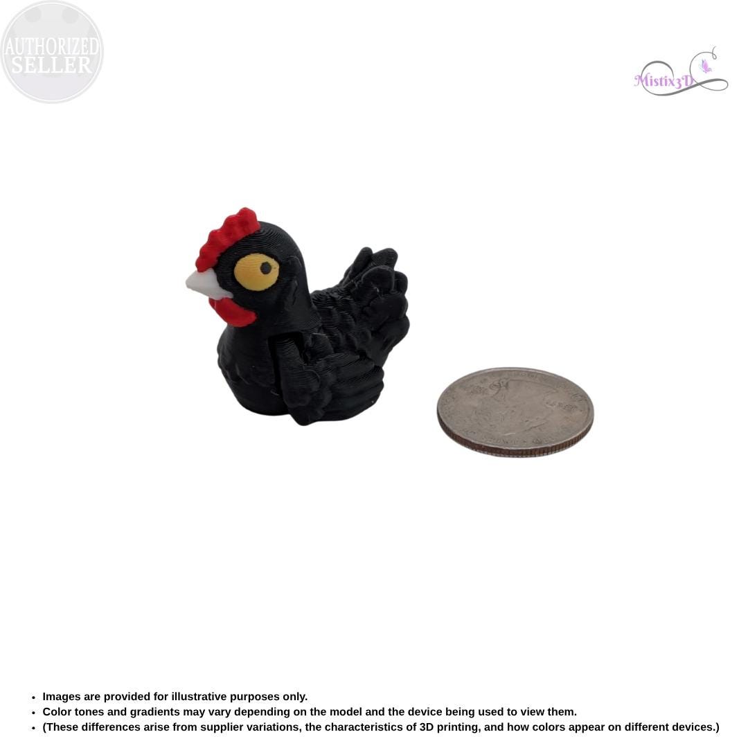 Articulated Chicken Fidget Toy | 3d printed | Authorized Seller Cinderwing