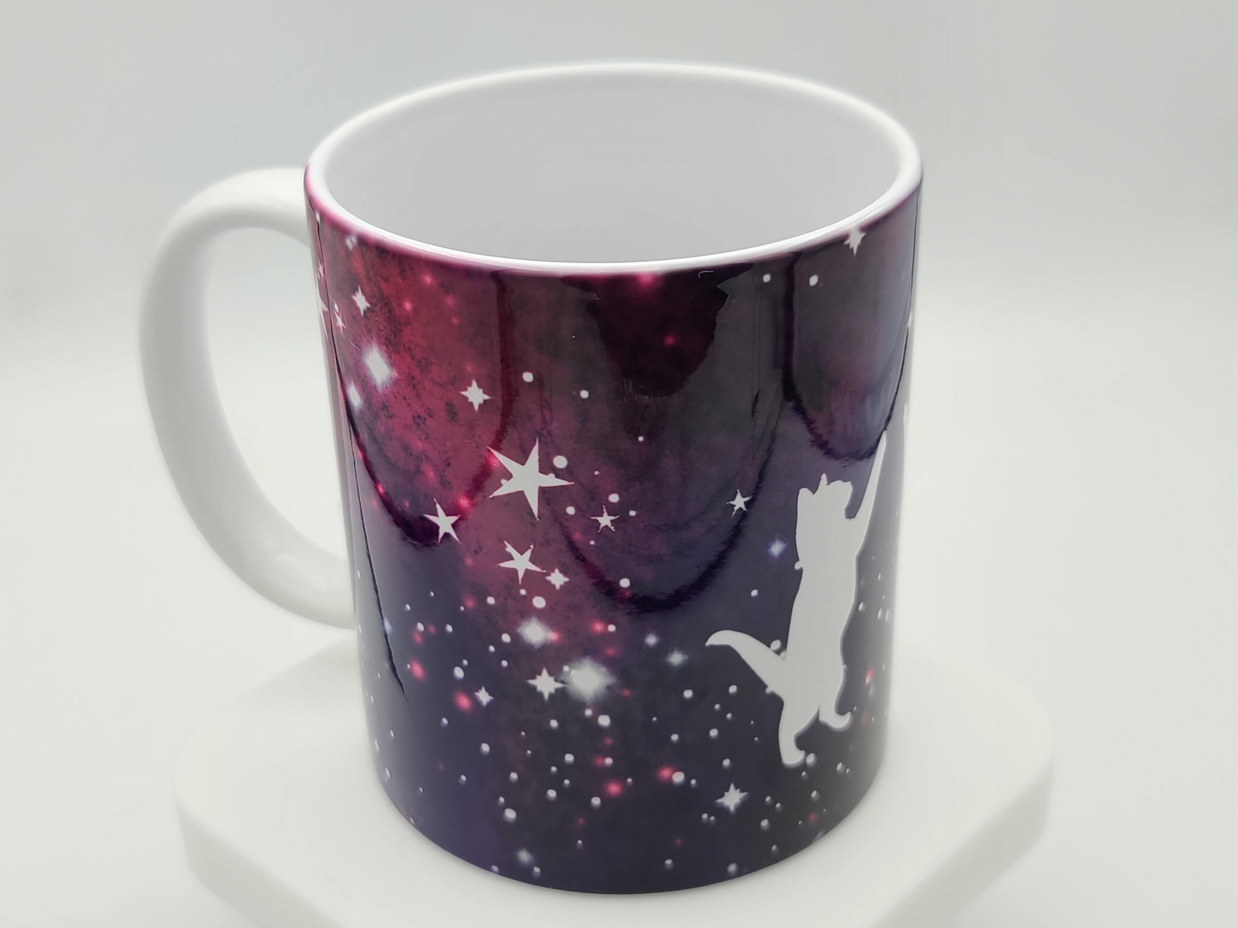 Cat mug reaching for the stars 12 oz. - Love Miss Rose