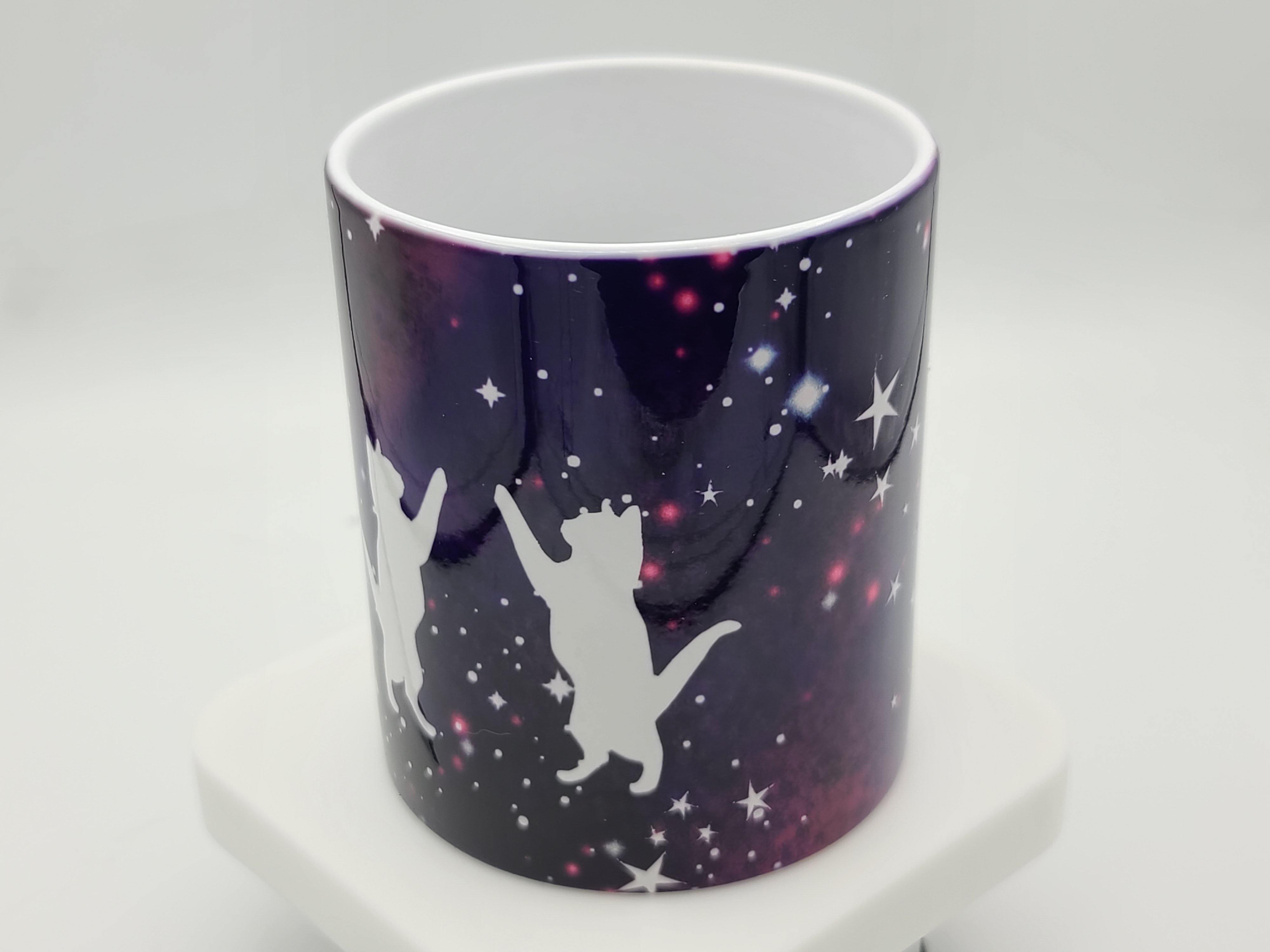 Cat mug reaching for the stars 12 oz. - Love Miss Rose