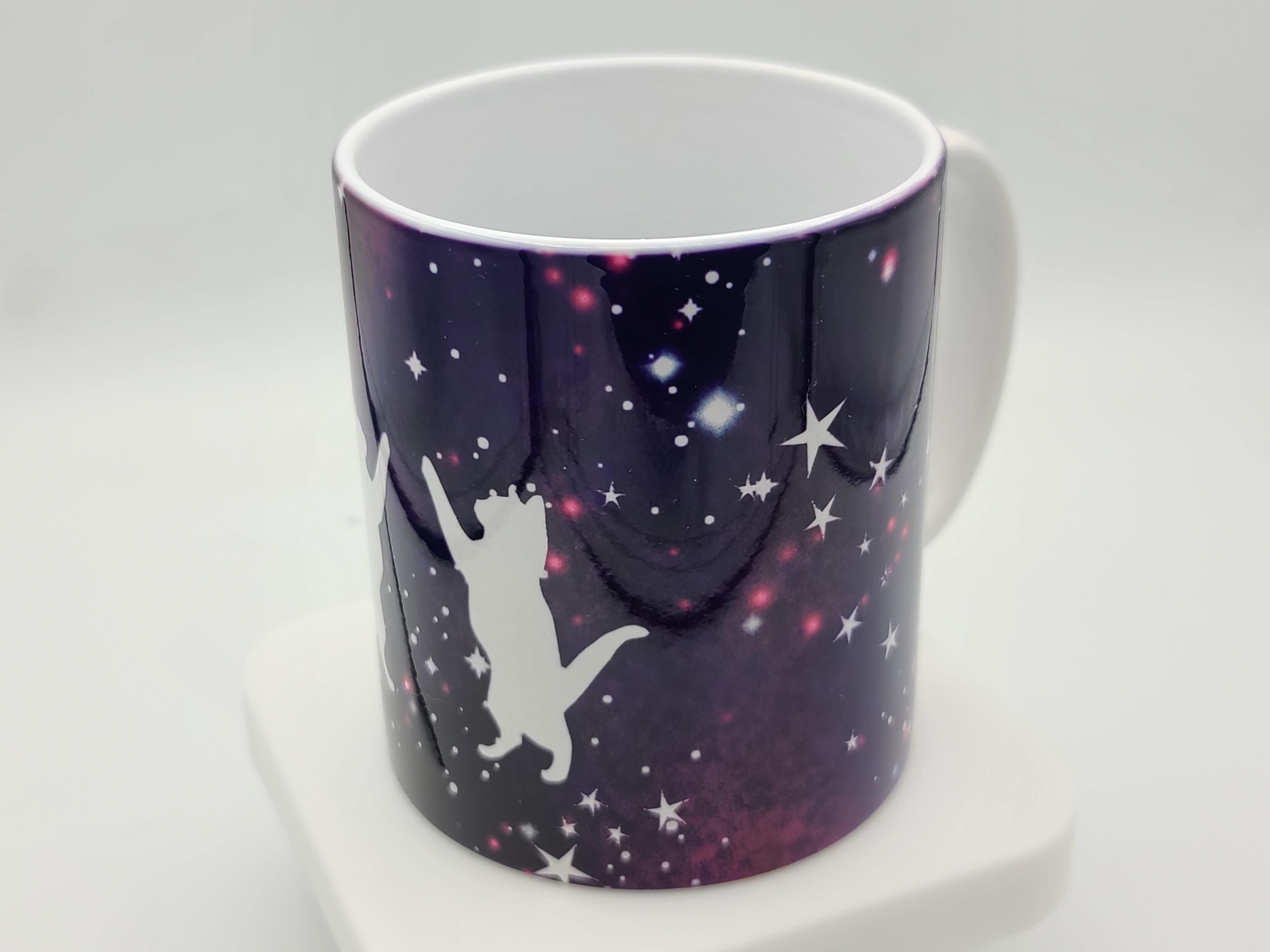 Cat mug reaching for the stars 12 oz. - Love Miss Rose