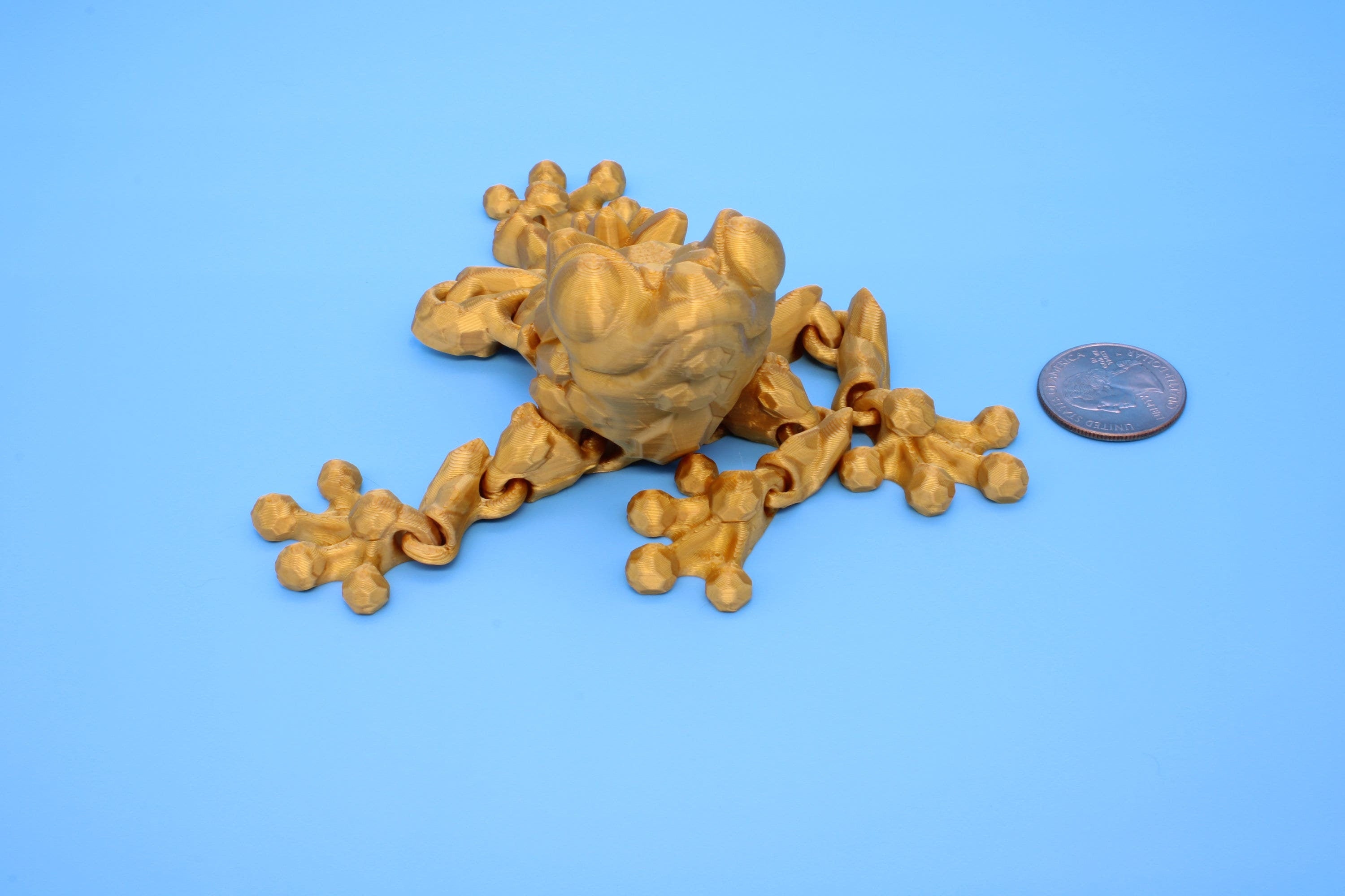 Crystal Frog | 3D Printed | Cute Frog | 5.5 in. | Sensory Toy | Fidget Toy.