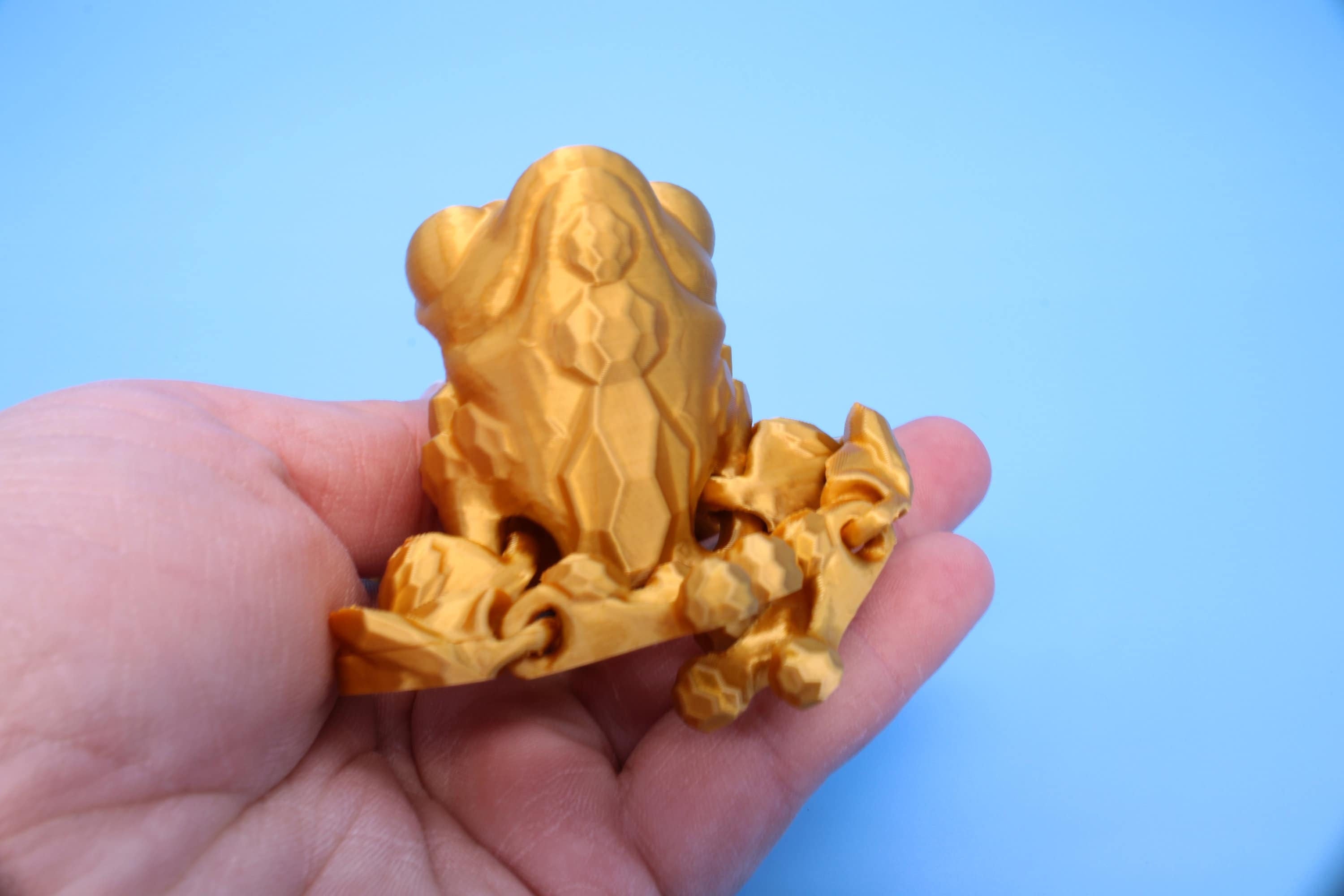 Crystal Frog | 3D Printed | Cute Frog | 5.5 in. | Sensory Toy | Fidget Toy.