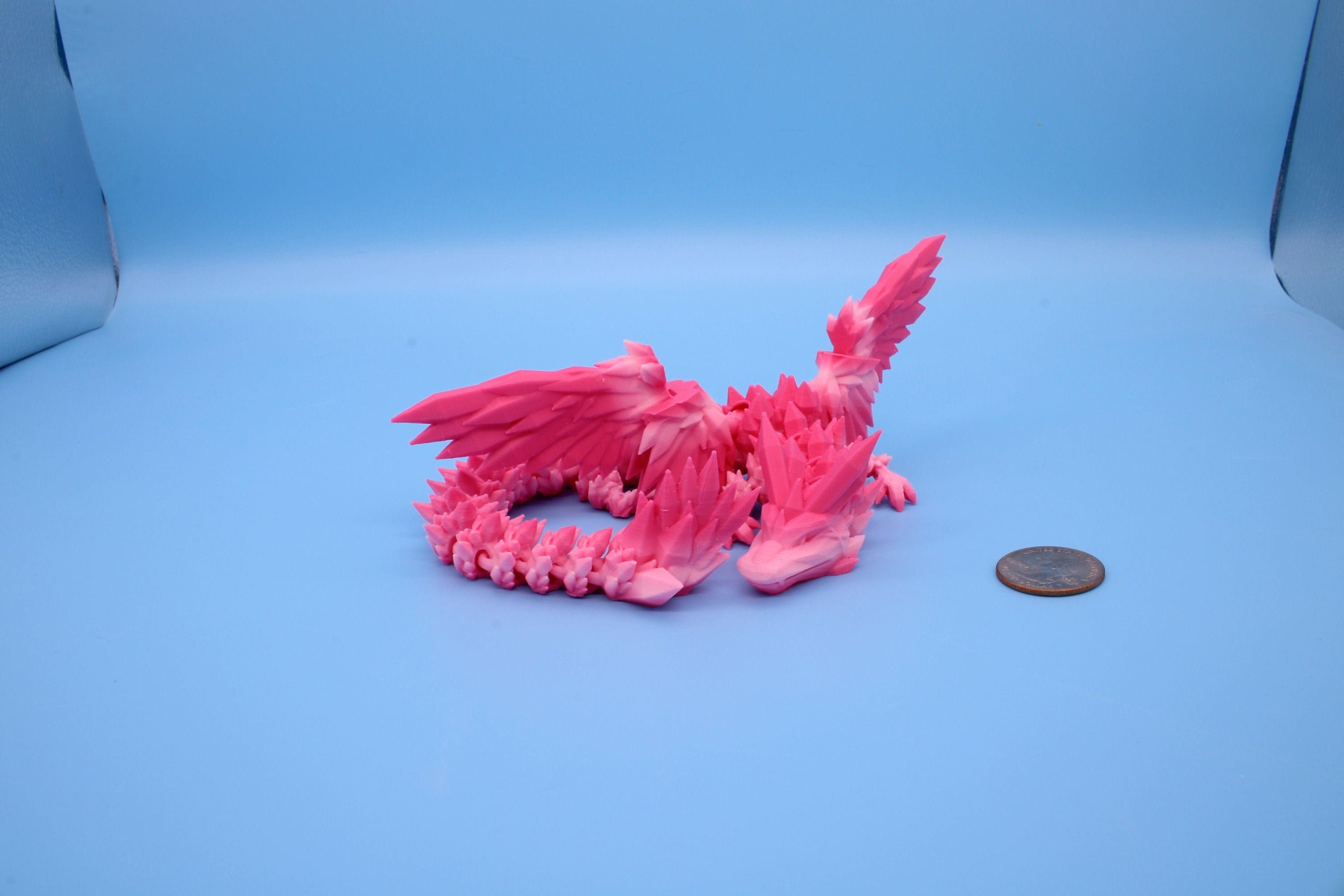 3D Printed Articulating Crystal Dragon / Fidget and Stress Relief