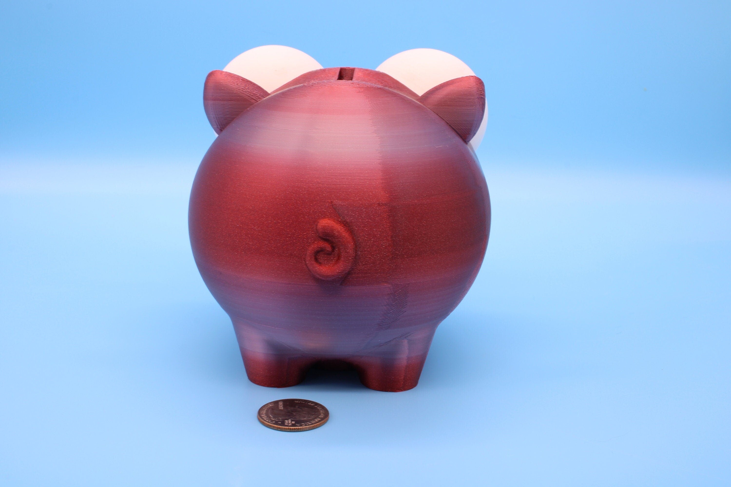 Red deals piggy bank