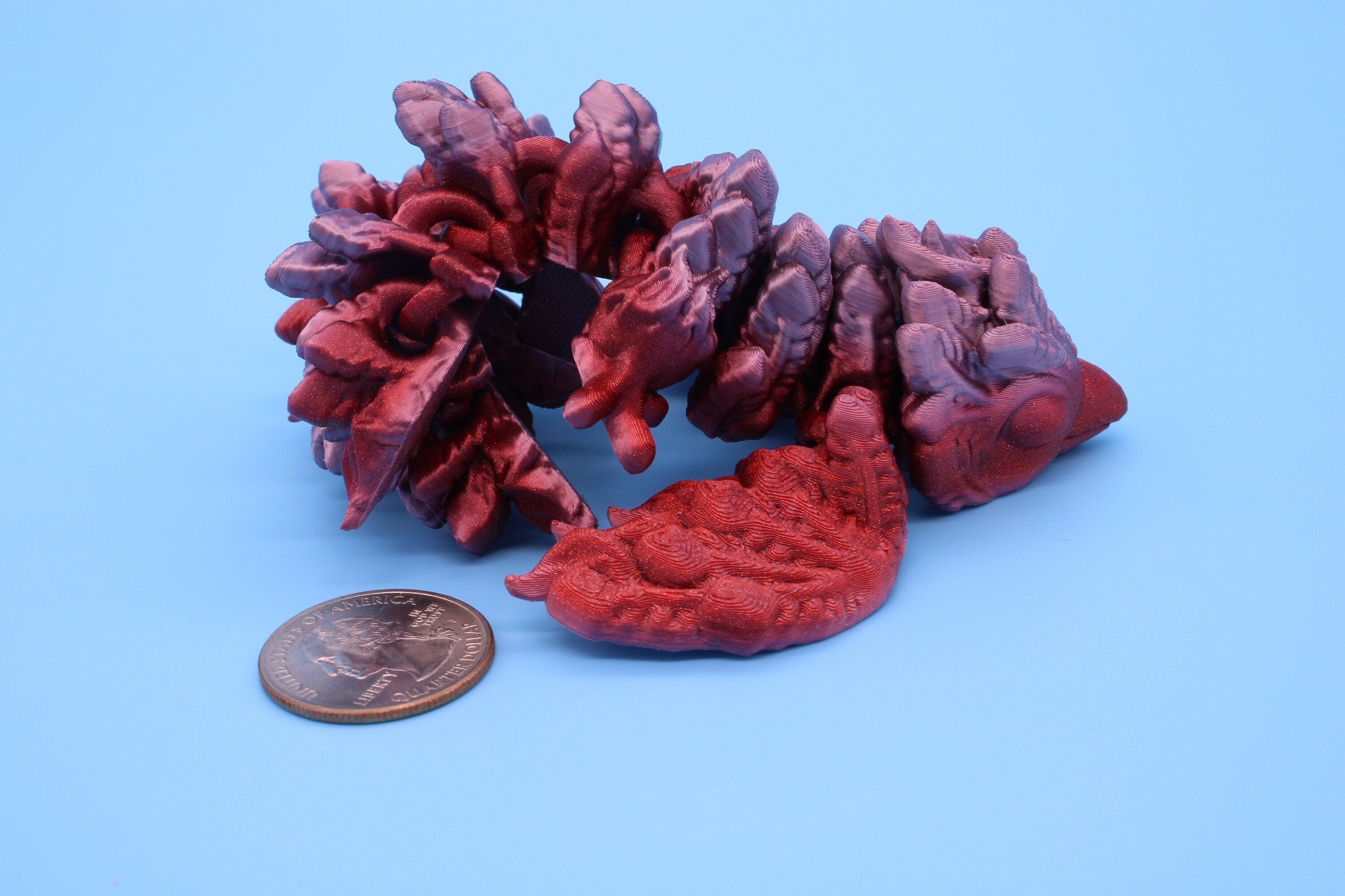 Tiny Phoenix | Multi Color | 3D Printed Articulating Phoenix | Flexi T