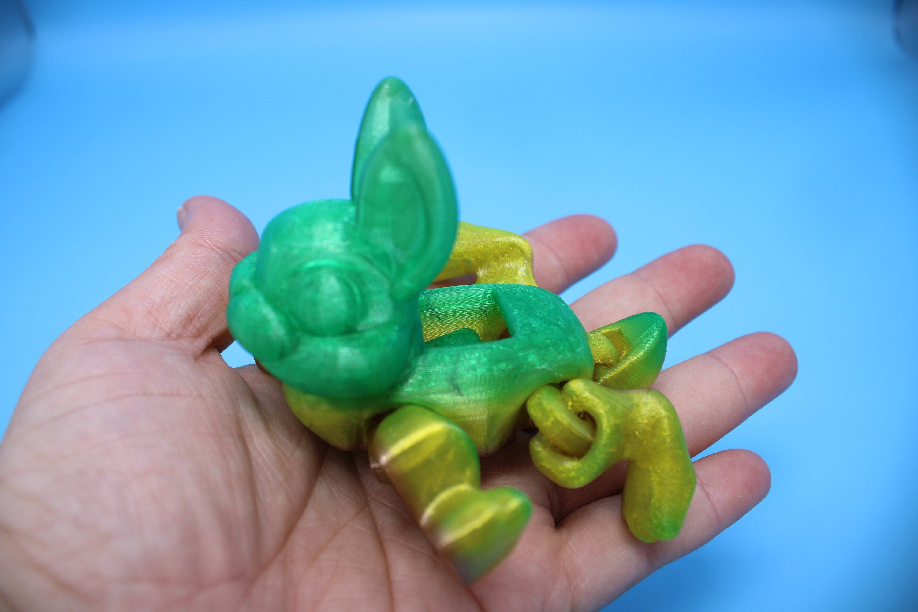 Miniature Bunny Rabbit | Flexible | 3D Printed Cute Bunny | Friendly Rabbit | Sensory Toy | Fidget Toy. (TPU)