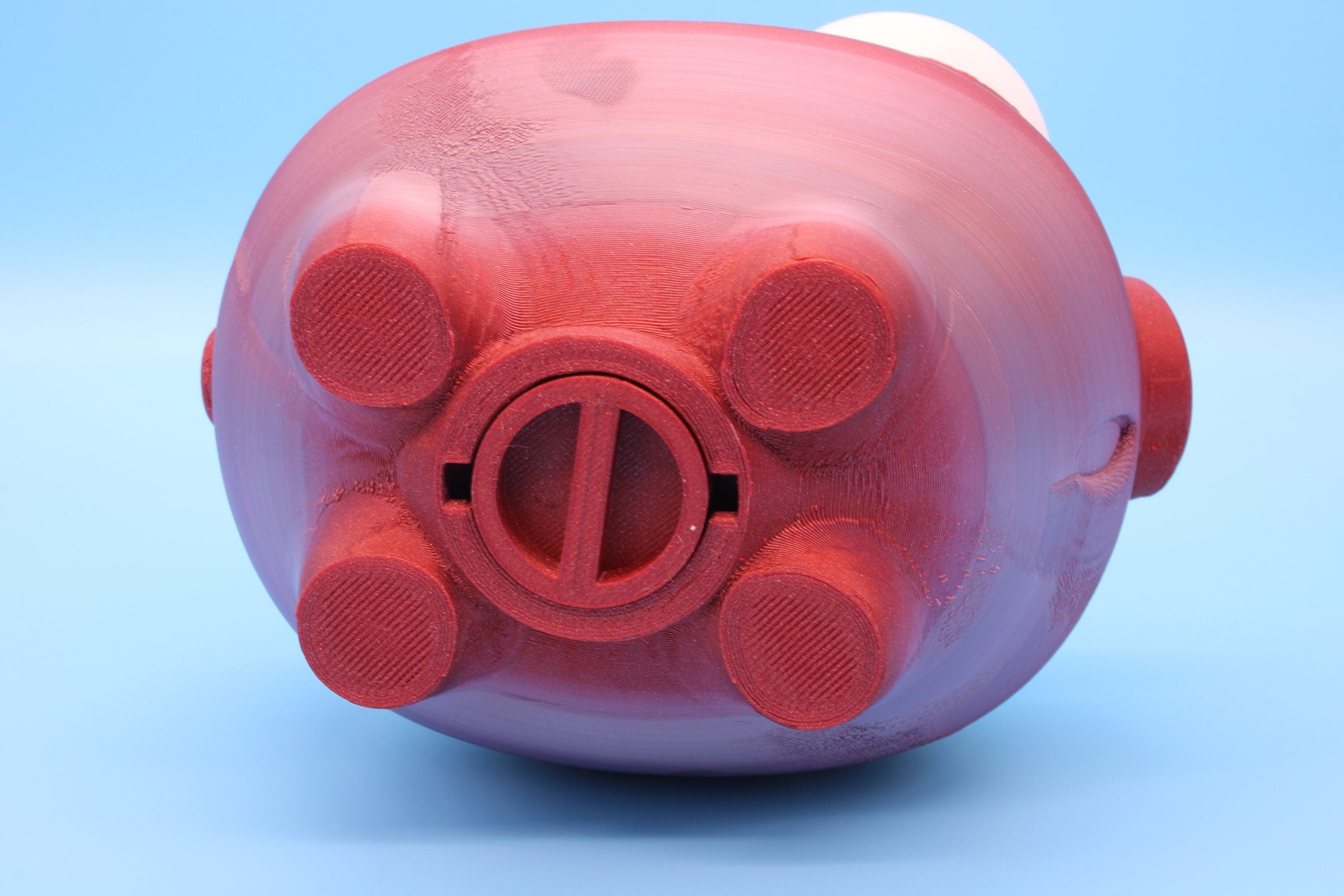 Multi Color Cute Piggy Bank | Eyes Do NOT Move | 3D Printed. Holds Coins | Looks Amazing on display | Removable Turn Knob To Get Coins Out.