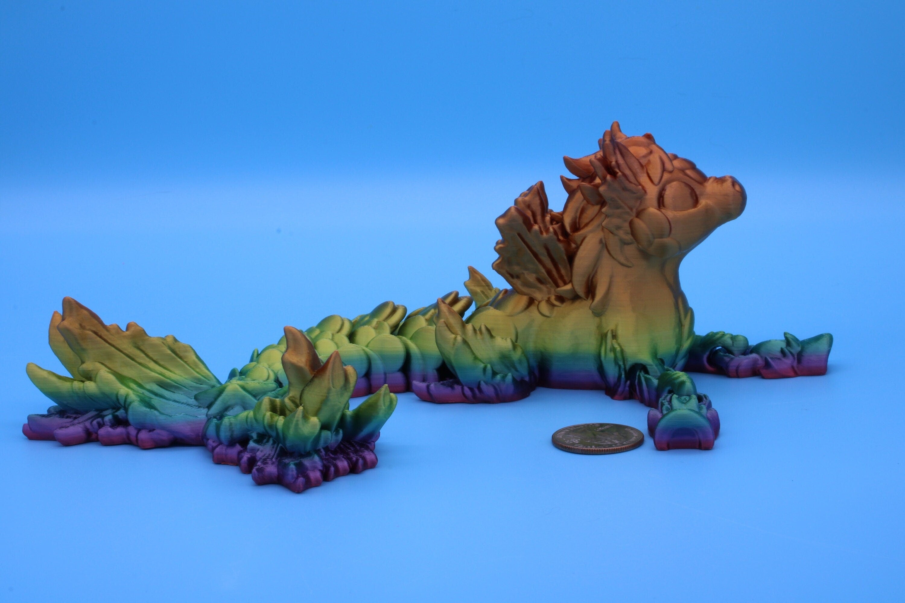 Hippocampus Sea Horse | 9.5 in. Cute Sea Horse | 3D printed articulating Sea Horse | Flexi Toy | Stress Relief, Gift.