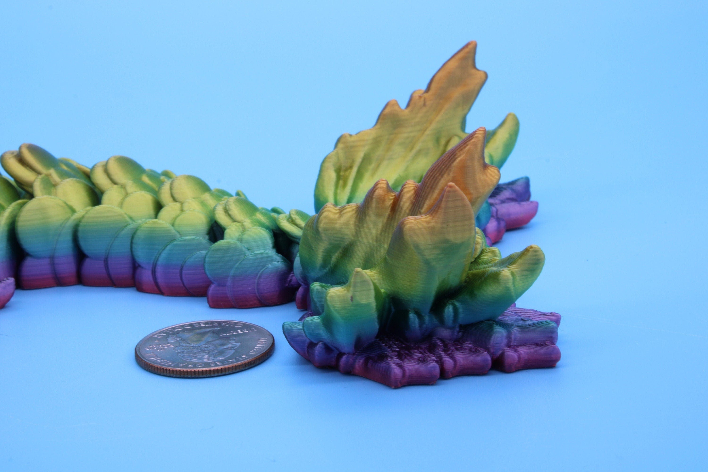 Hippocampus Sea Horse | 9.5 in. Cute Sea Horse | 3D printed articulating Sea Horse | Flexi Toy | Stress Relief, Gift.