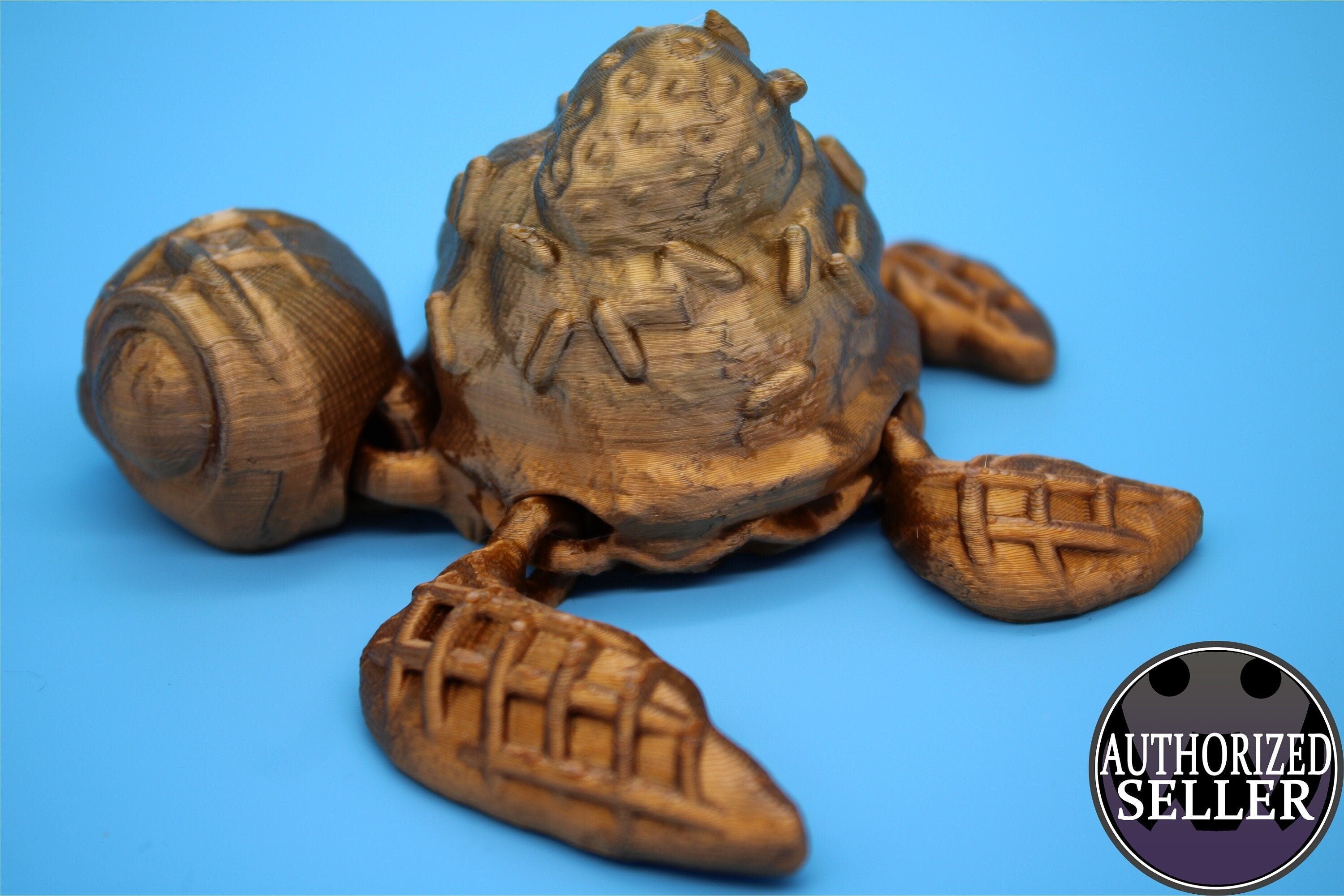 Dessurtle (Dessert & Turtle) | 3D Printed | Pet Turtle Fidget | with W