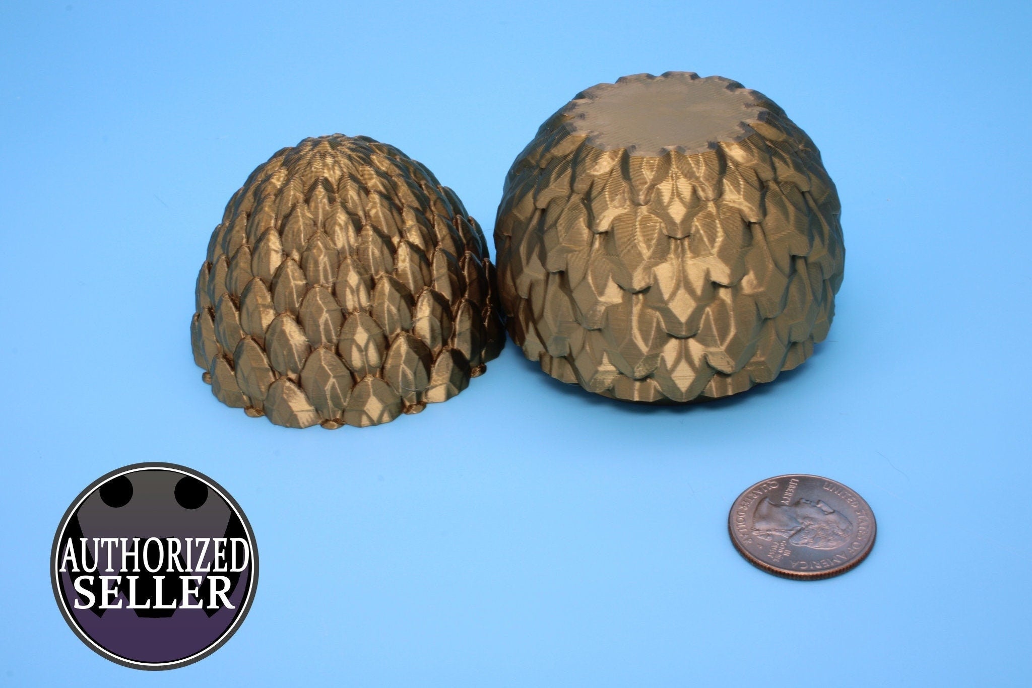 Small Dragon Scale Egg | 3D printed Dragon Egg Storage! | 3.5 in. Crystal Egg | Gift. Decorative Egg