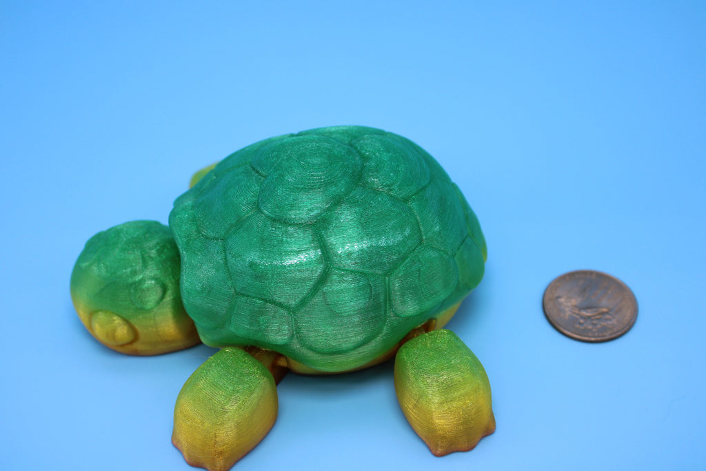 Turtle | Flexible (TPU) | 3D Printed Cute Turtle with Heart on Shell