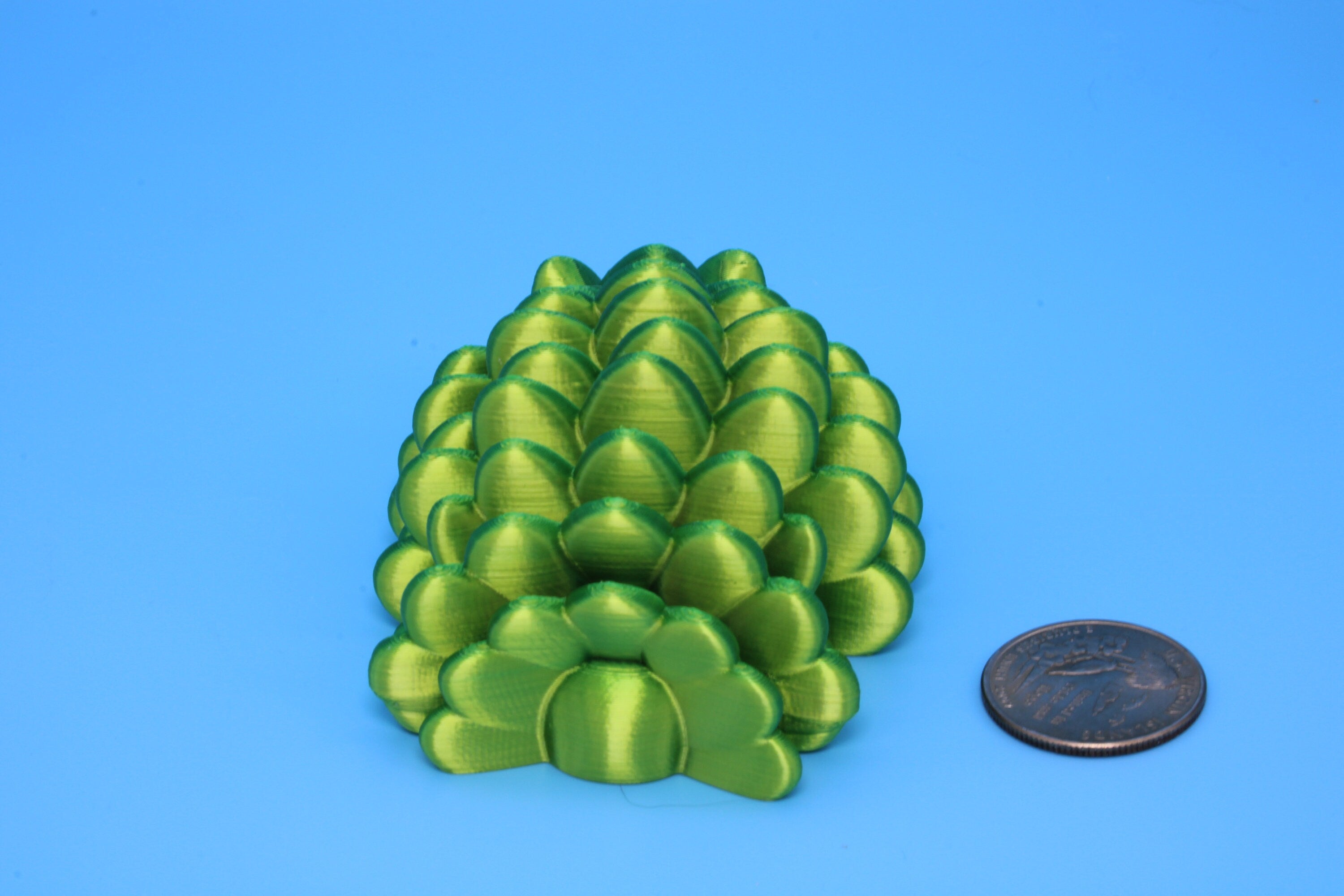 Hedgehog- Green & Yellow | 3D Printed | Small Cute Hedgehog | Sensory Toy | Fidget Toy.