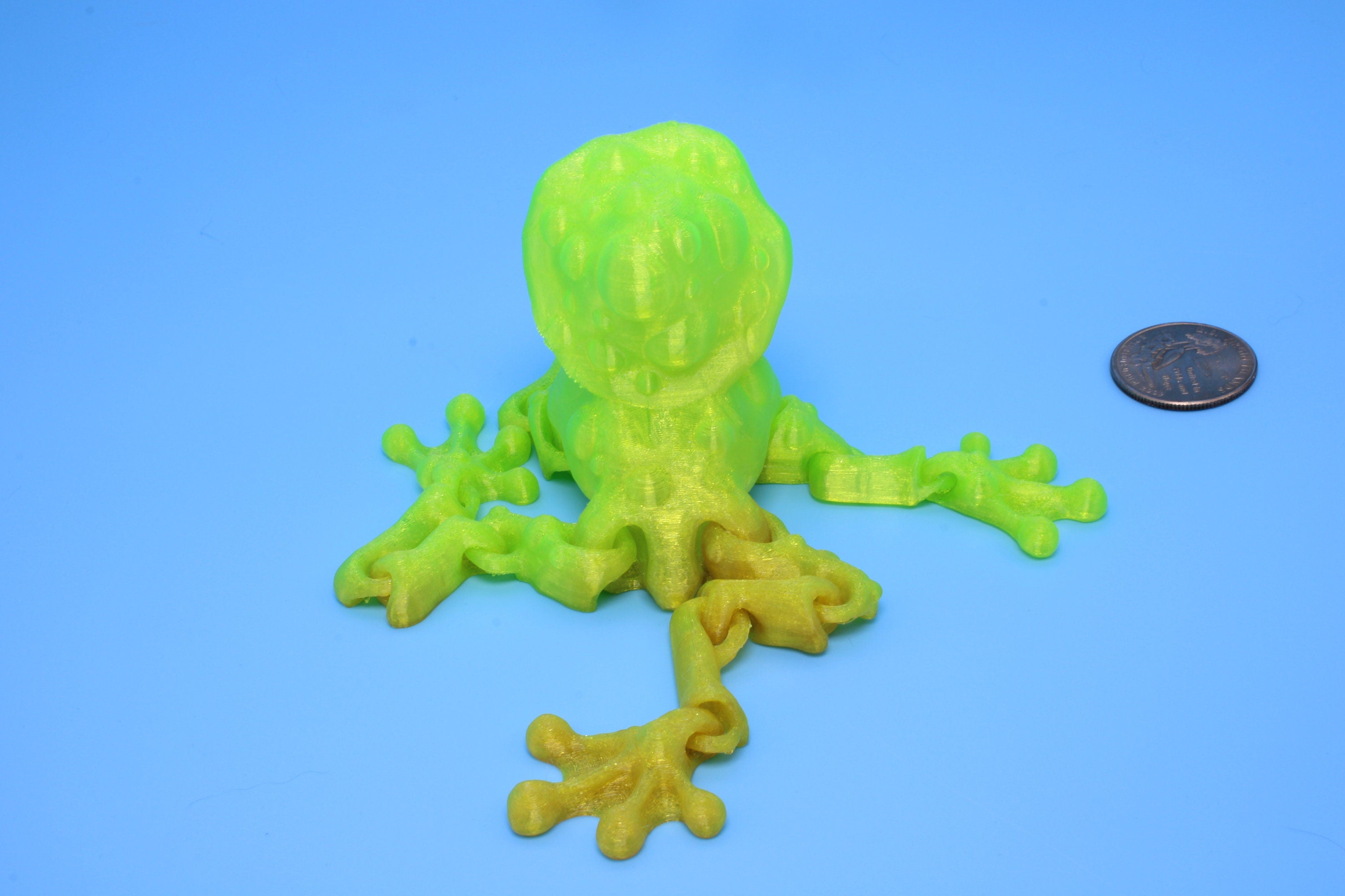 Mushroom Frog | 3D Printed - TPU | Friendly Frog | Fidget Toy | Articulating Frog.
