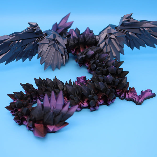 3D Crystal Dragon with Wings - Small – Karmic Konnection Inc