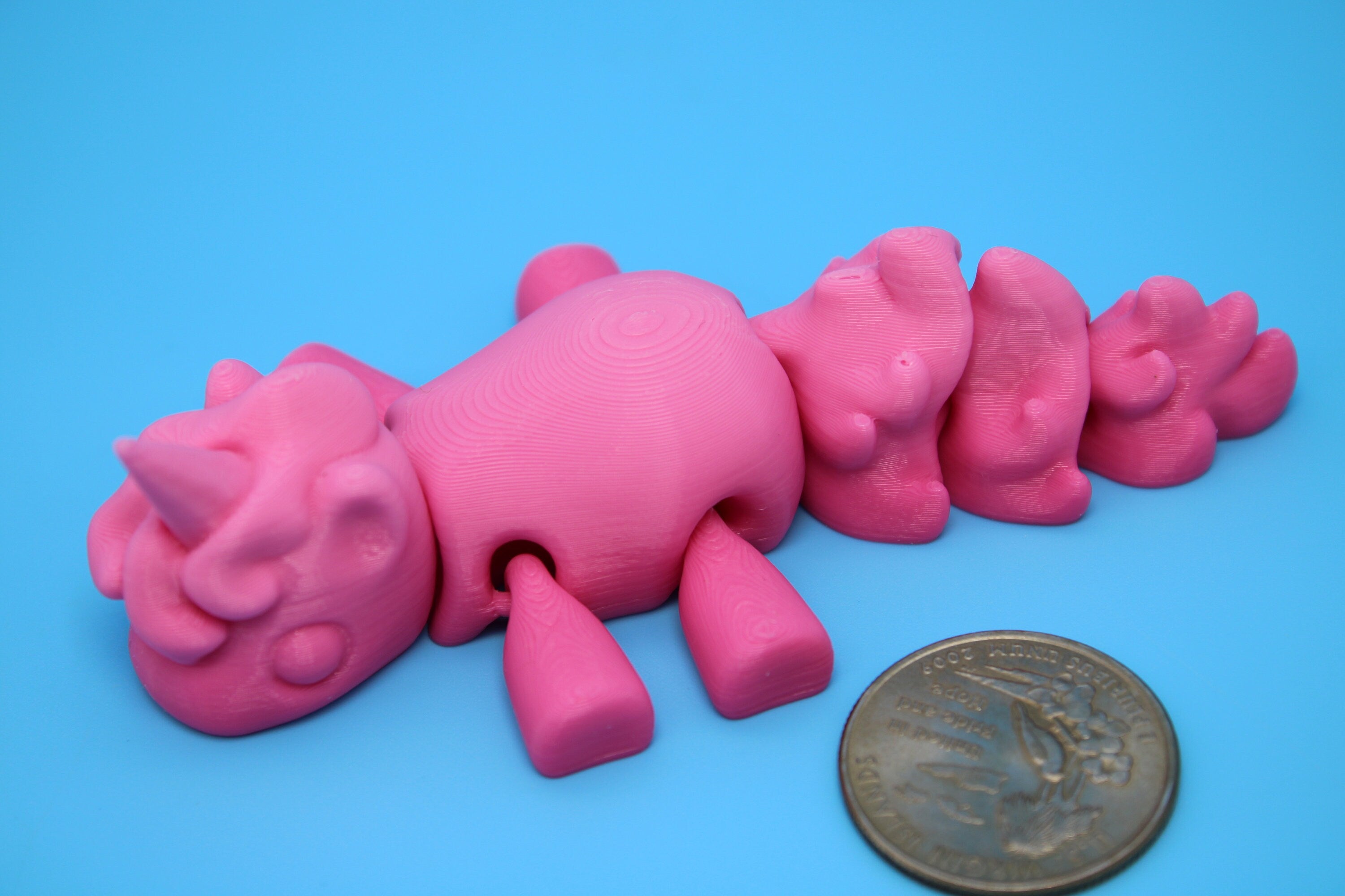 Unicorn no Wings- Pink | 3D Printed | Cute Unicorn | Sensory Toy | Fidget Toy | Articulating Unicorn.