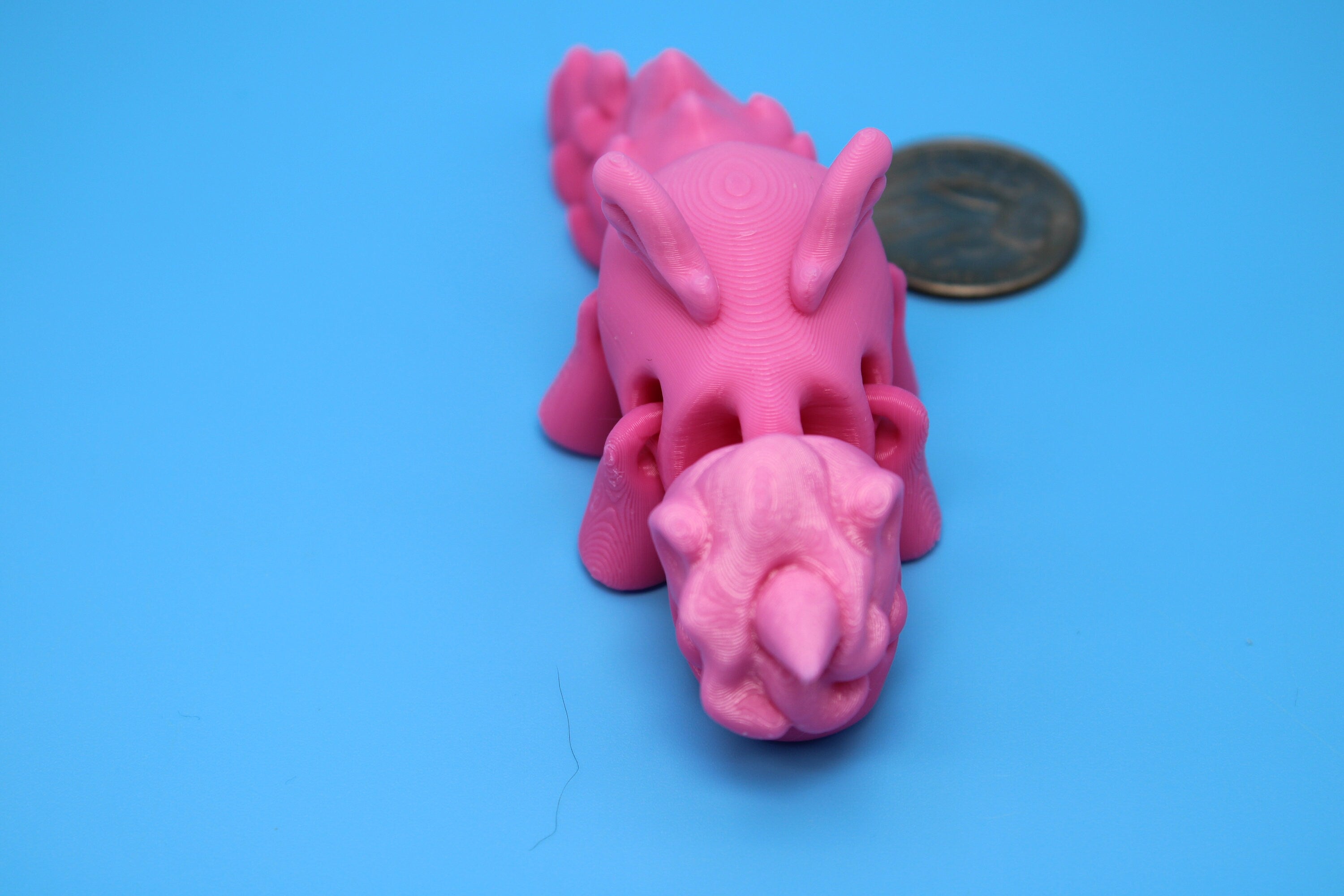 Unicorn with Wings-Pink | 3D Printed Miniature | Cute Unicorn | Sensory Toy | Fidget Toy | Articulating Unicorn.