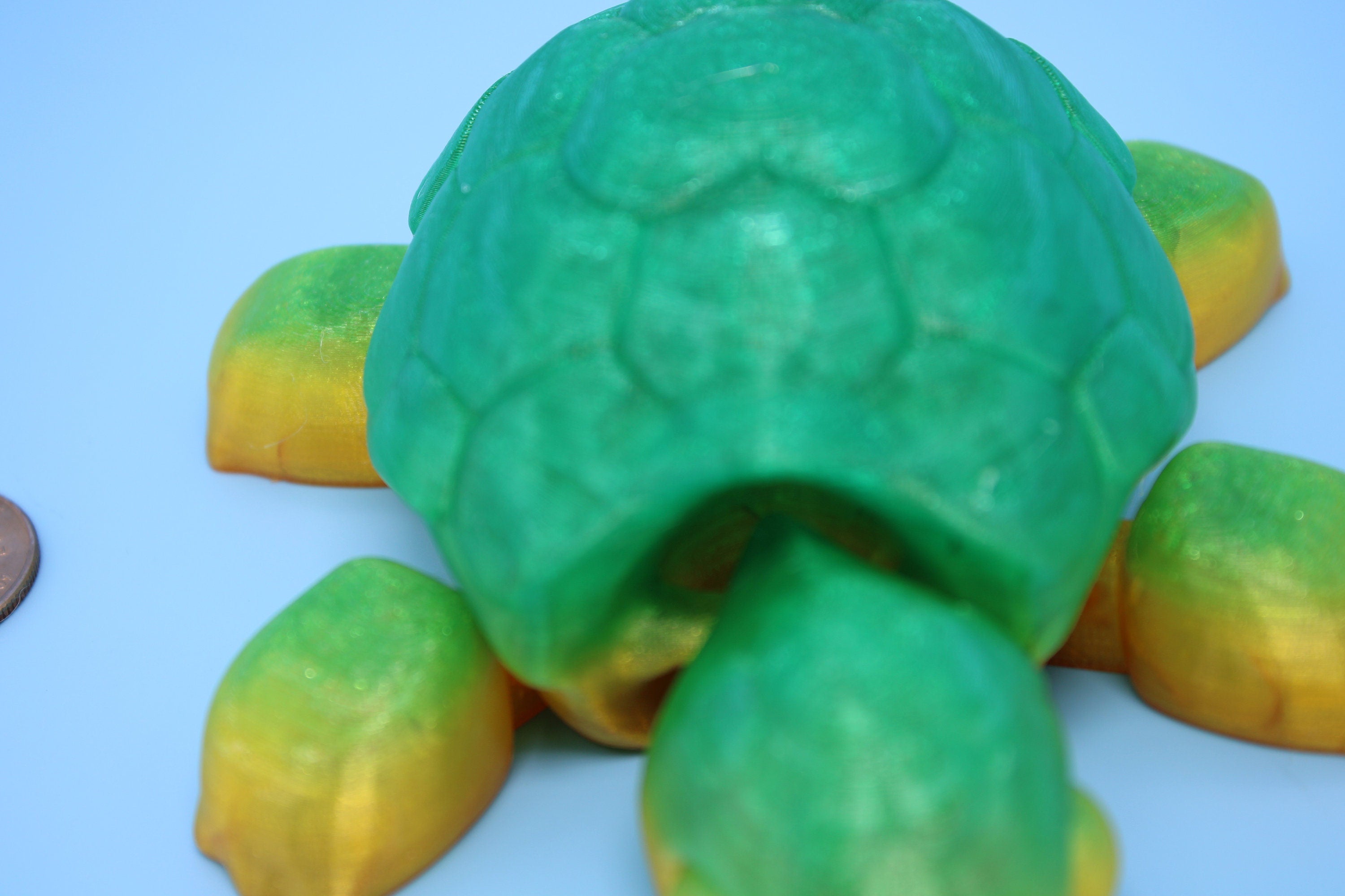 Articulating Turtle | Flexible (TPU) | 3D Printed Cute Turtle with Heart on Shell | Sensory Toy | Fidget Toy | Articulating Turtle.