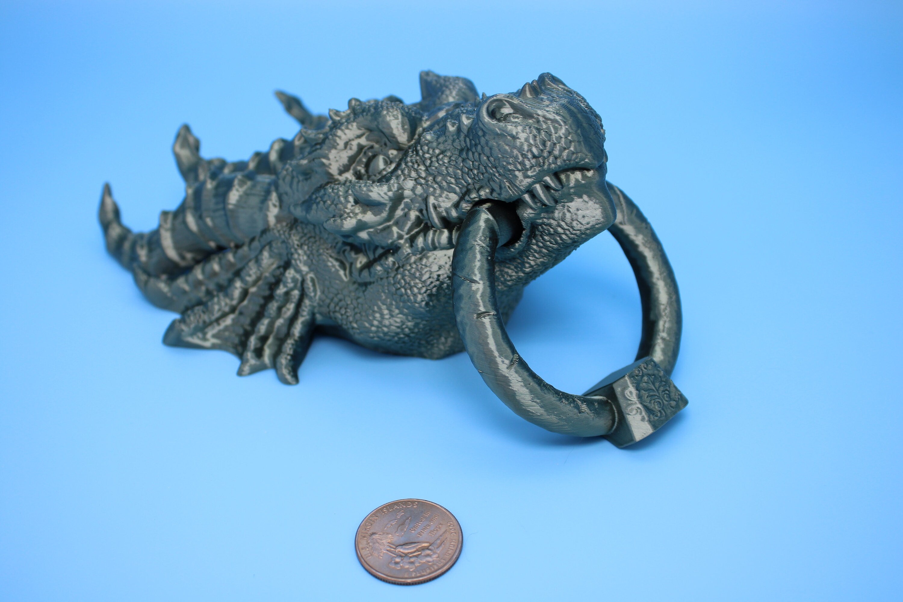 3D offers Printed Dragon Door Knocker