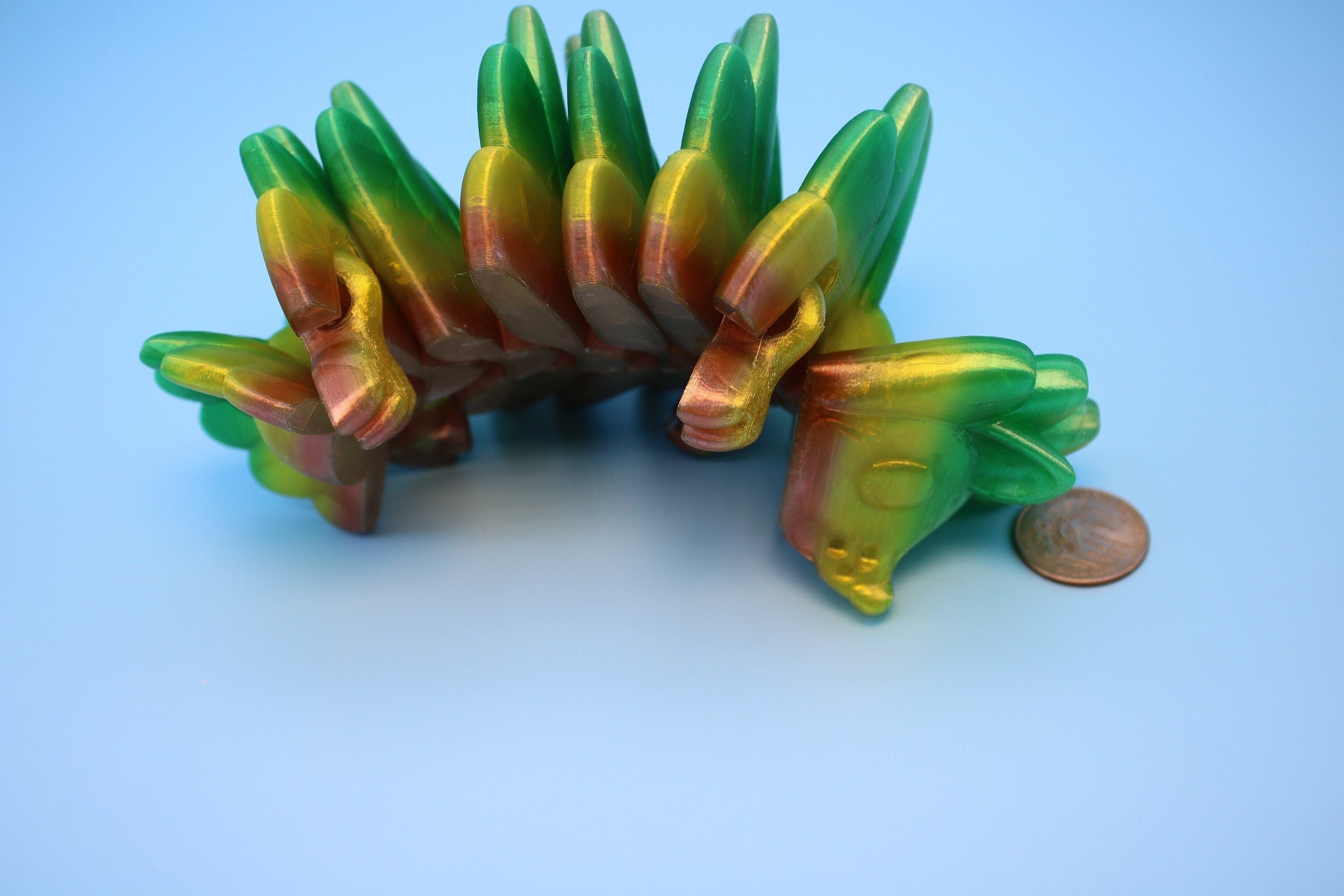 Flexible Hedgehog | 3D Printed Cute Hedgehog | 6 inches | Friendly Buddy | Sensory Toy | Fidget Toy | Articulating Hedge Hog | Stim. (TPU)