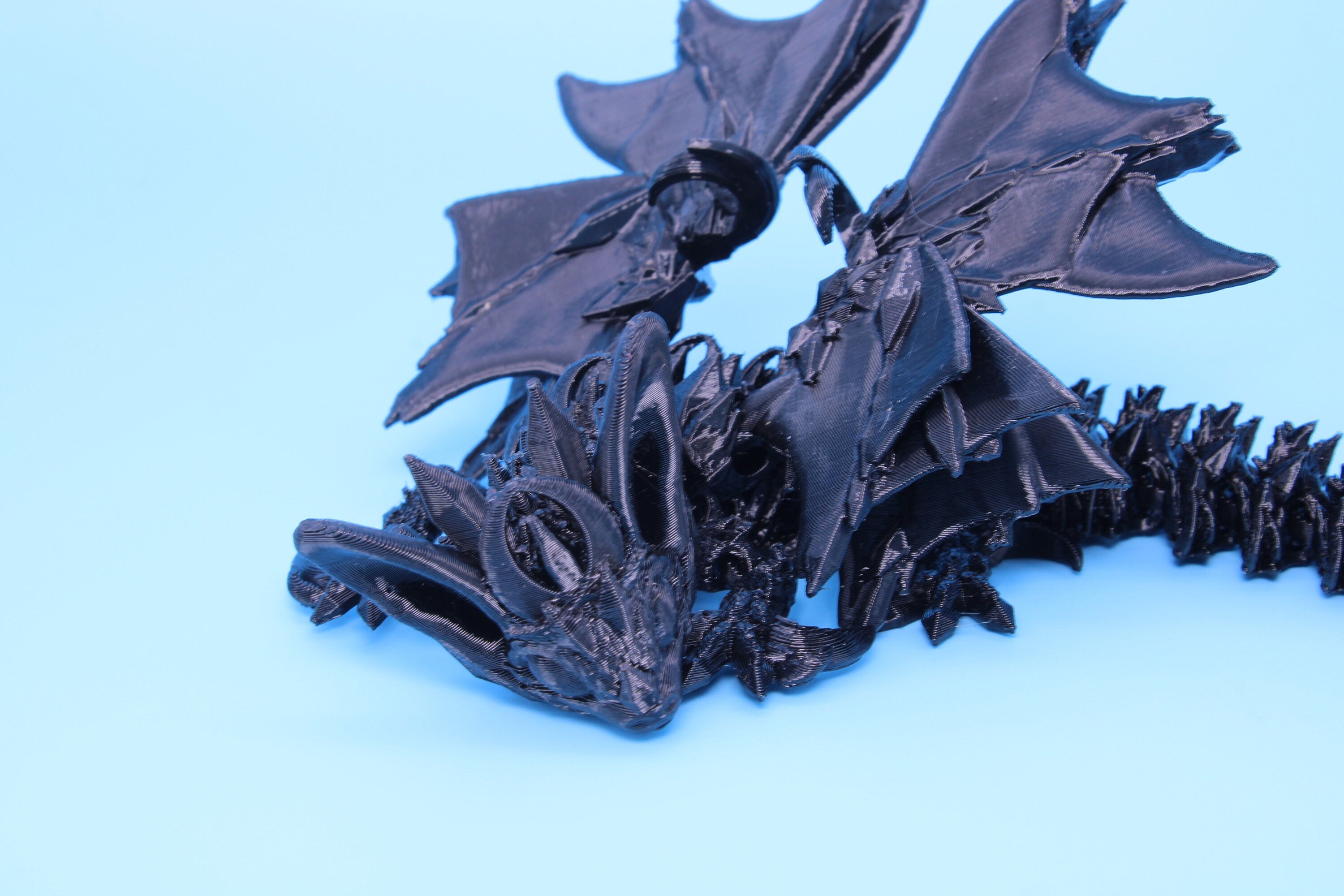 Huge 4foot articulated cheapest dragon all black