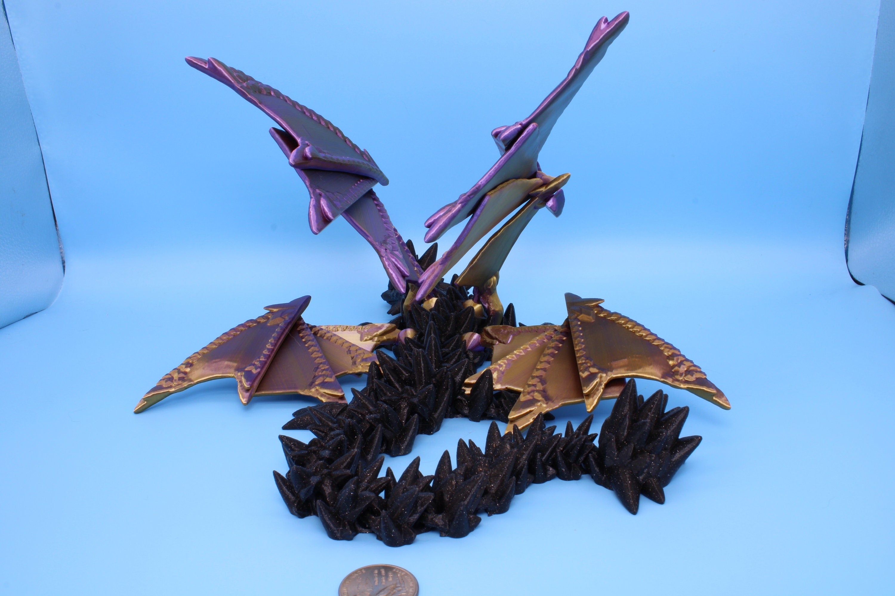 Spike Wing Dragon | 3D Printed Articulating Dragon 19 in.